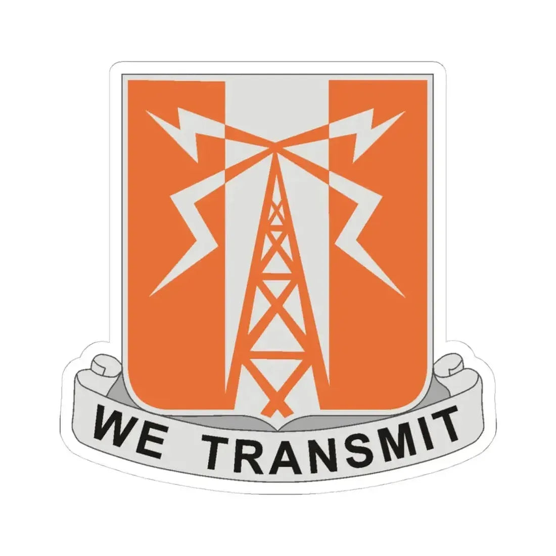 52 Signal Battalion (U.S. Army) STICKER Vinyl Kiss-Cut Decal 4 Inch White - The Sticker Space