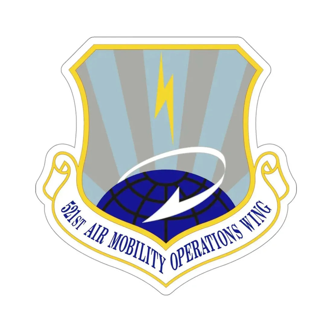 521st Air Mobility Operations Wing (U.S. Air Force) STICKER Vinyl Die-Cut Decal - The Sticker Space