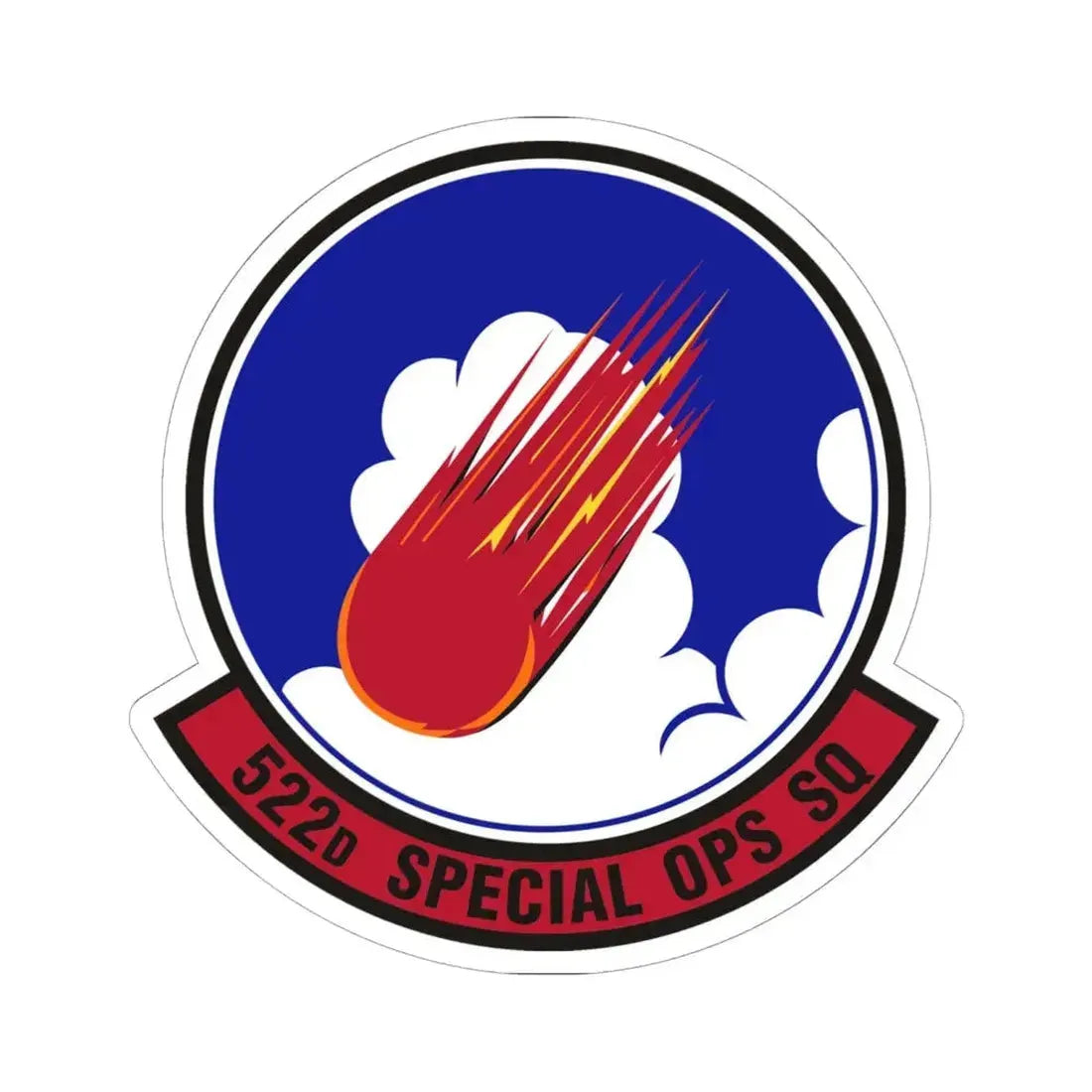 522d Special Operations Squadron (U.S. Air Force) STICKER Vinyl Kiss-Cut Decal 6 Inch White - The Sticker Space