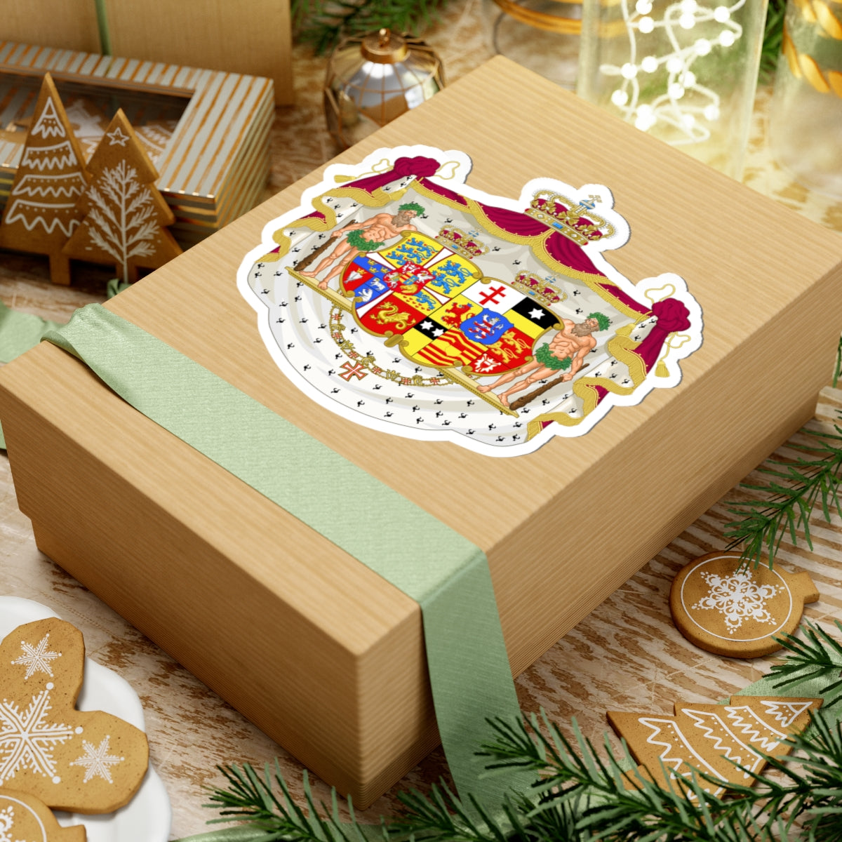 Armoiries de Marie-Sophie de Hesse-Cassel (Denmark) (Coat of Arms) STICKER Vinyl Kiss-Cut Decal