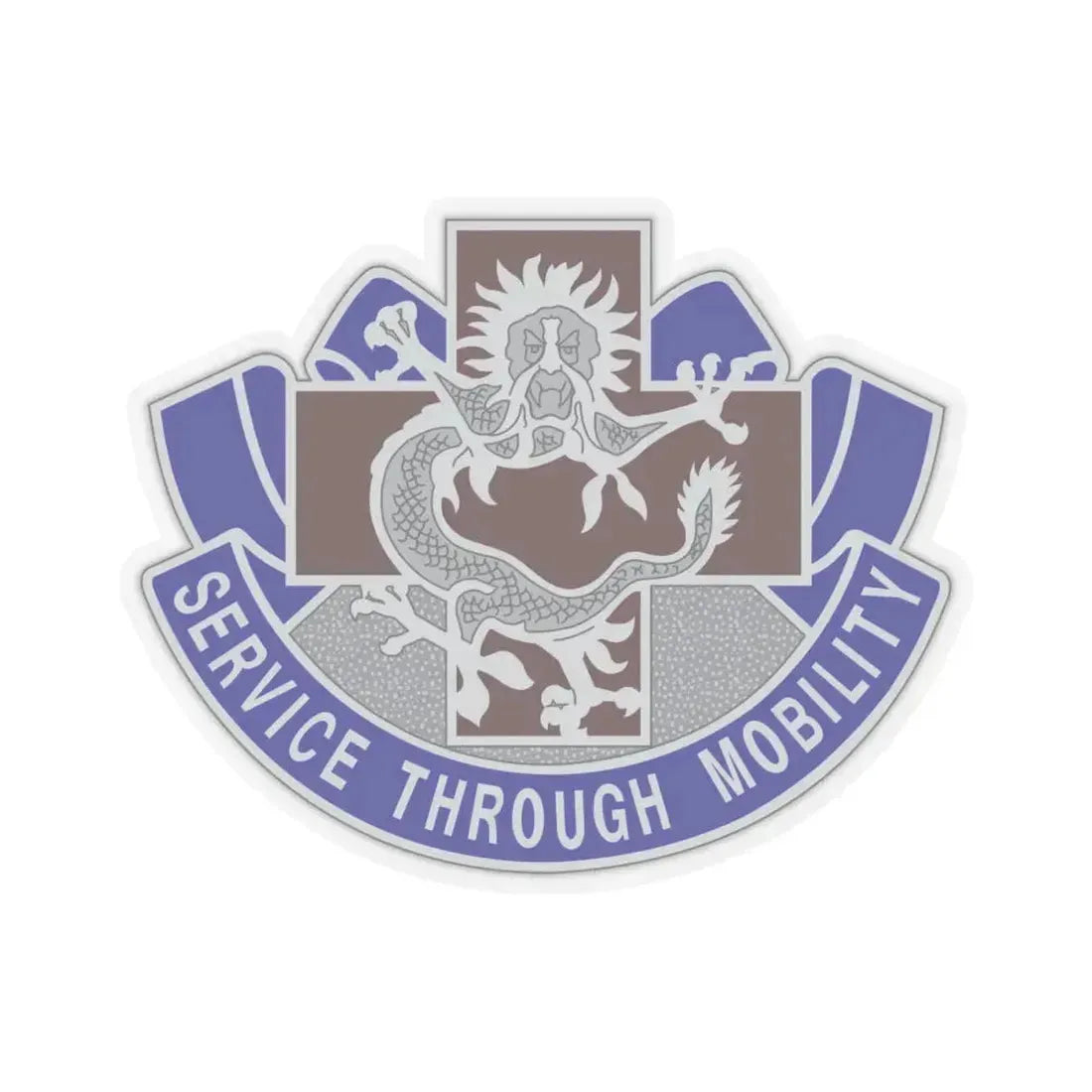 528 Field Hospital (U.S. Army) STICKER Vinyl Kiss-Cut Decal 4 Inch Transparent - The Sticker Space