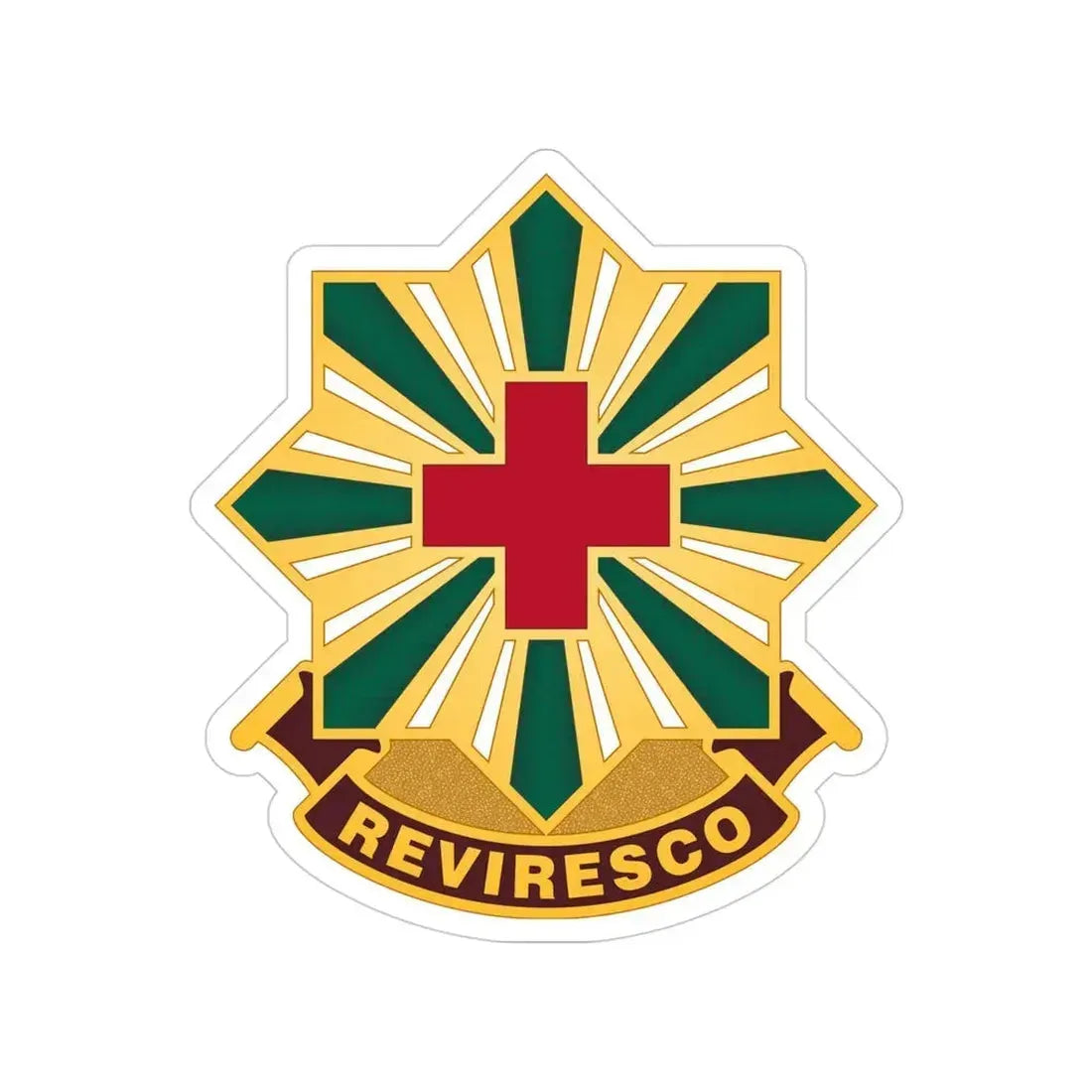 528th Hospital Center (U.S. Army) Transparent STICKER Die-Cut Vinyl Decal - The Sticker Space
