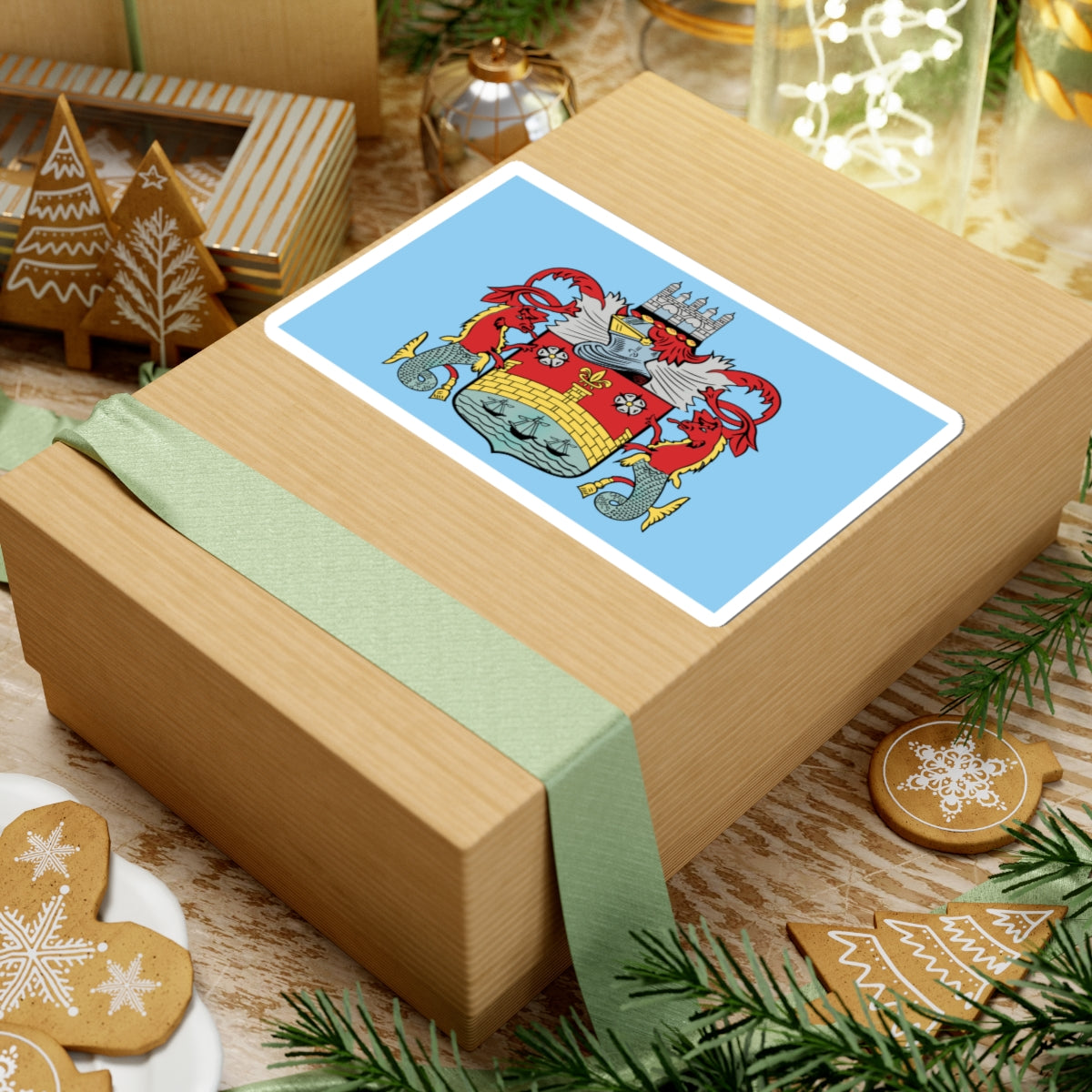 Cambridge City Council Flag (England) STICKER Vinyl Kiss-Cut Decal