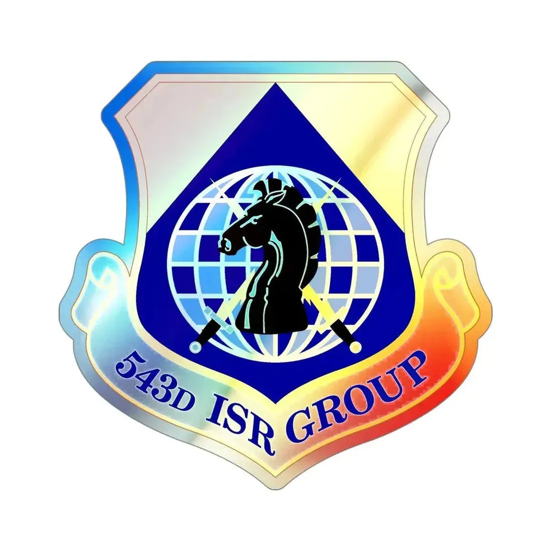 543 Intelligence Surveillance and Reconnaissance Group AFISRA (U.S. Air Force) Holographic STICKER Die-Cut Vinyl Decal - The Sticker Space