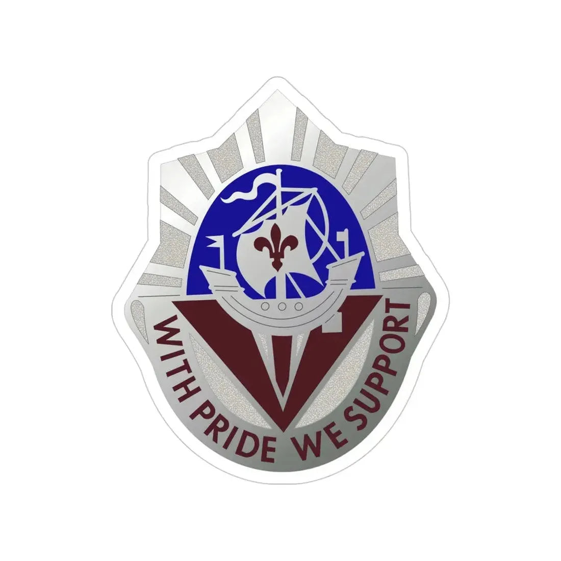 55 Surgical Hospital (U.S. Army) Transparent STICKER Die-Cut Vinyl Decal - The Sticker Space