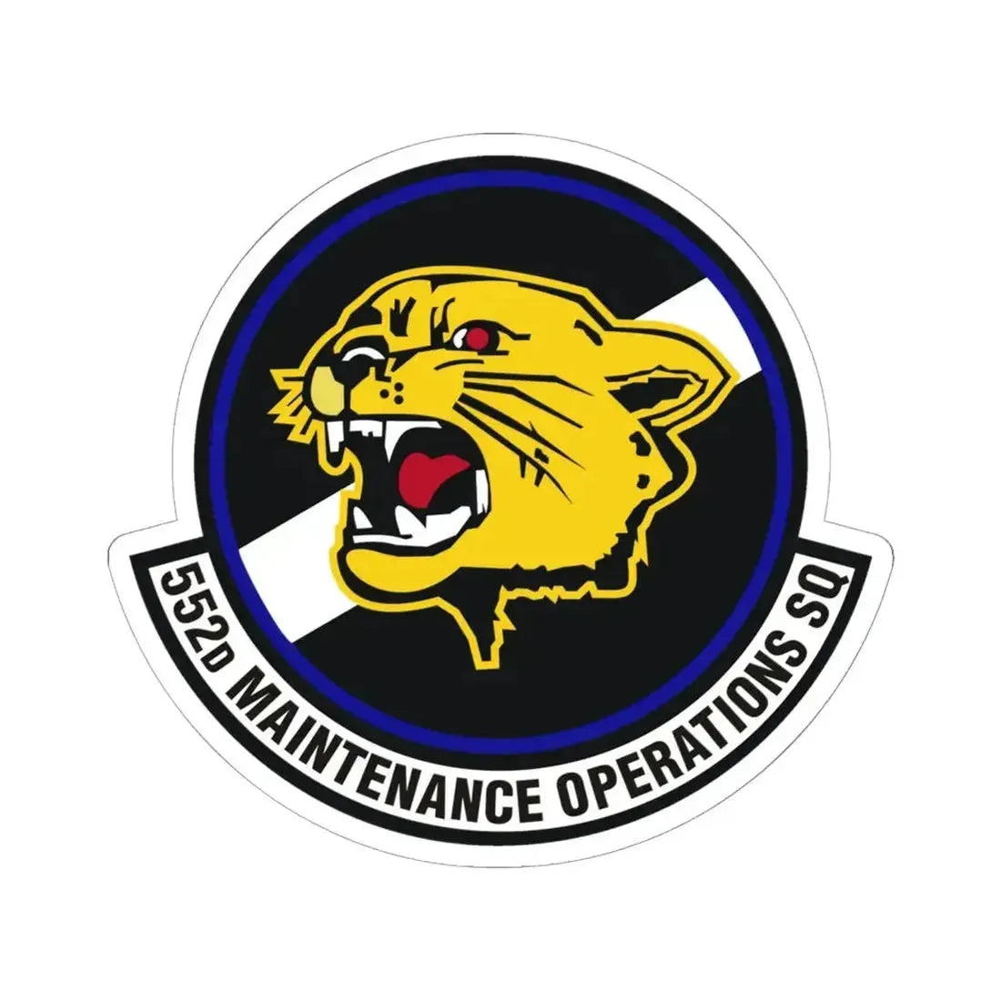 552nd Maintenance Operations Squadron (U.S. Air Force) STICKER Vinyl Kiss-Cut Decal 6 Inch White - The Sticker Space