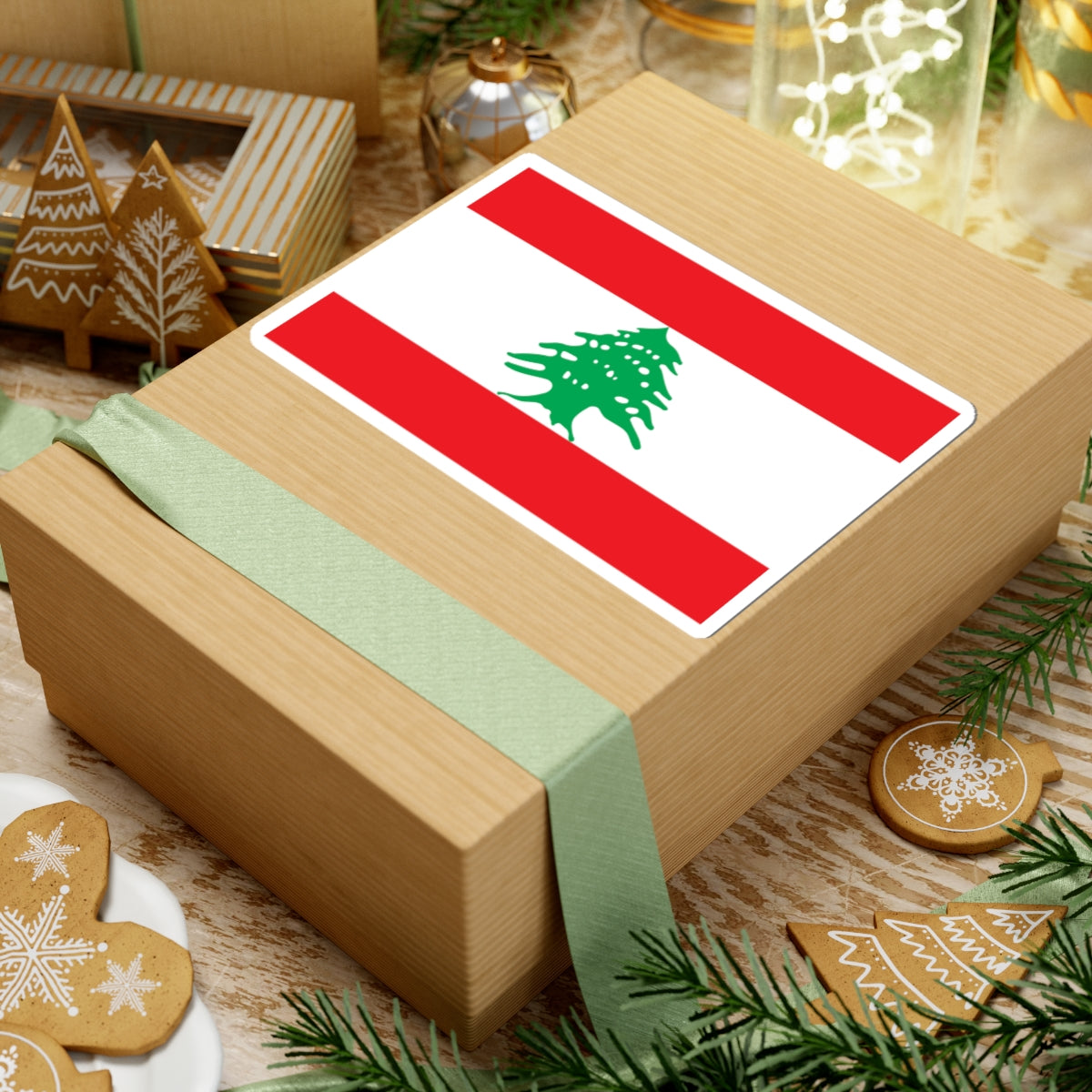 Flag of Lebanon WFB (Lebanon) STICKER Vinyl Kiss-Cut Decal