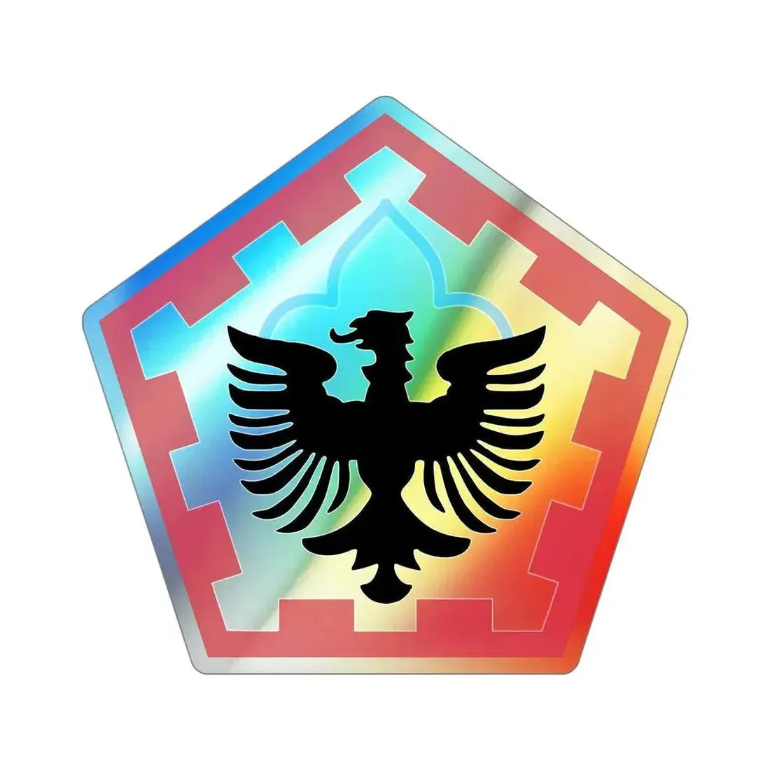 555th Engineer Brigade (U.S. Army) Holographic STICKER Die-Cut Vinyl Decal - The Sticker Space