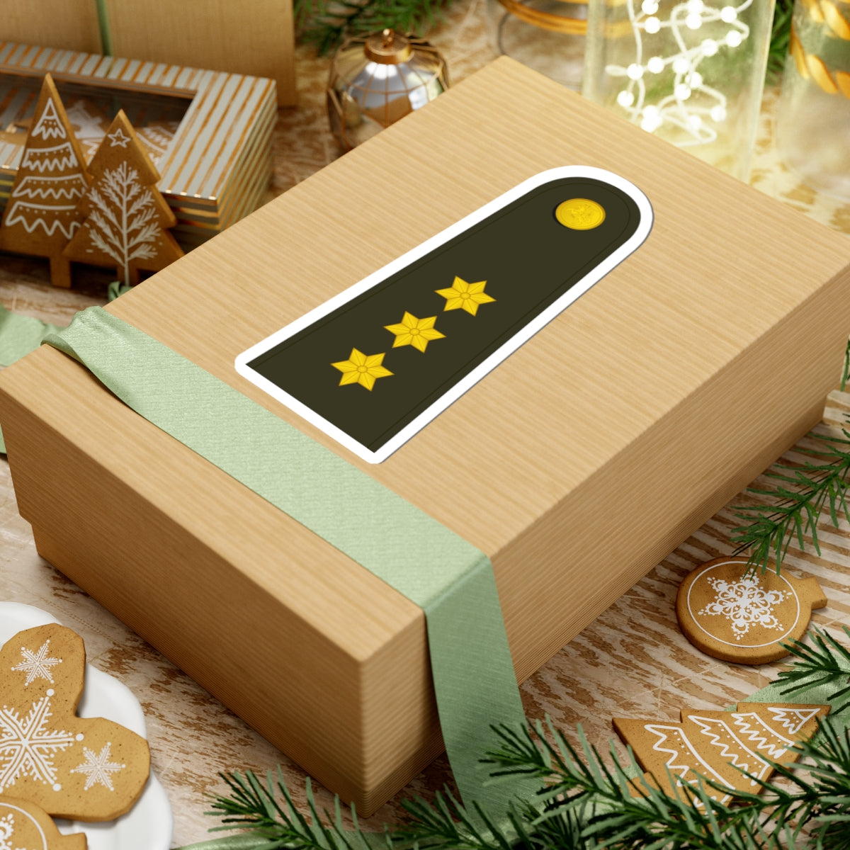 Lithuania Army OF 2 (Lithuania) (Military Rank) STICKER Vinyl Kiss-Cut Decal