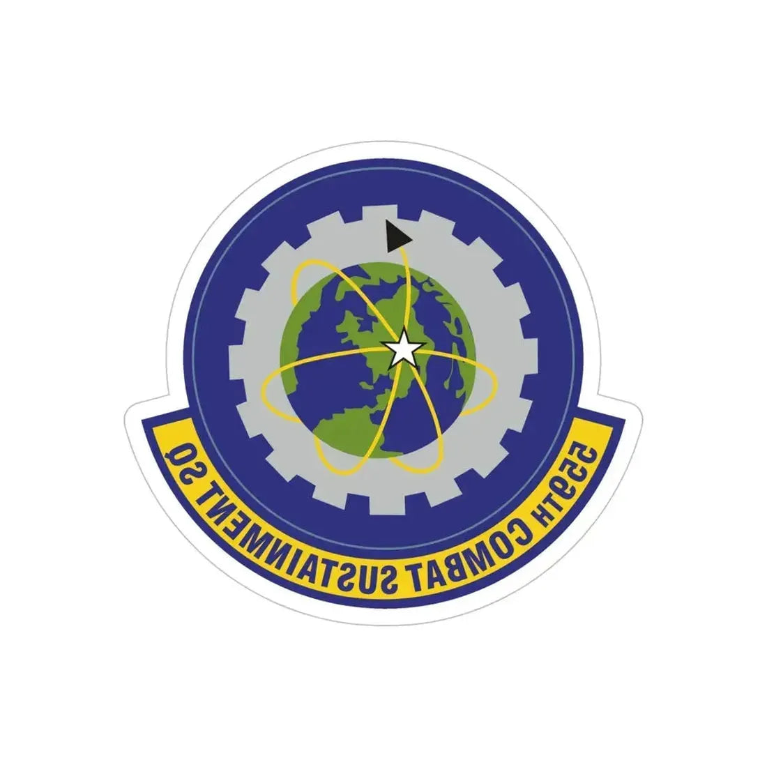 559th Combat Sustainment Squadron (U.S. Air Force) REVERSE PRINT Transparent Die-Cut STICKER - The Sticker Space