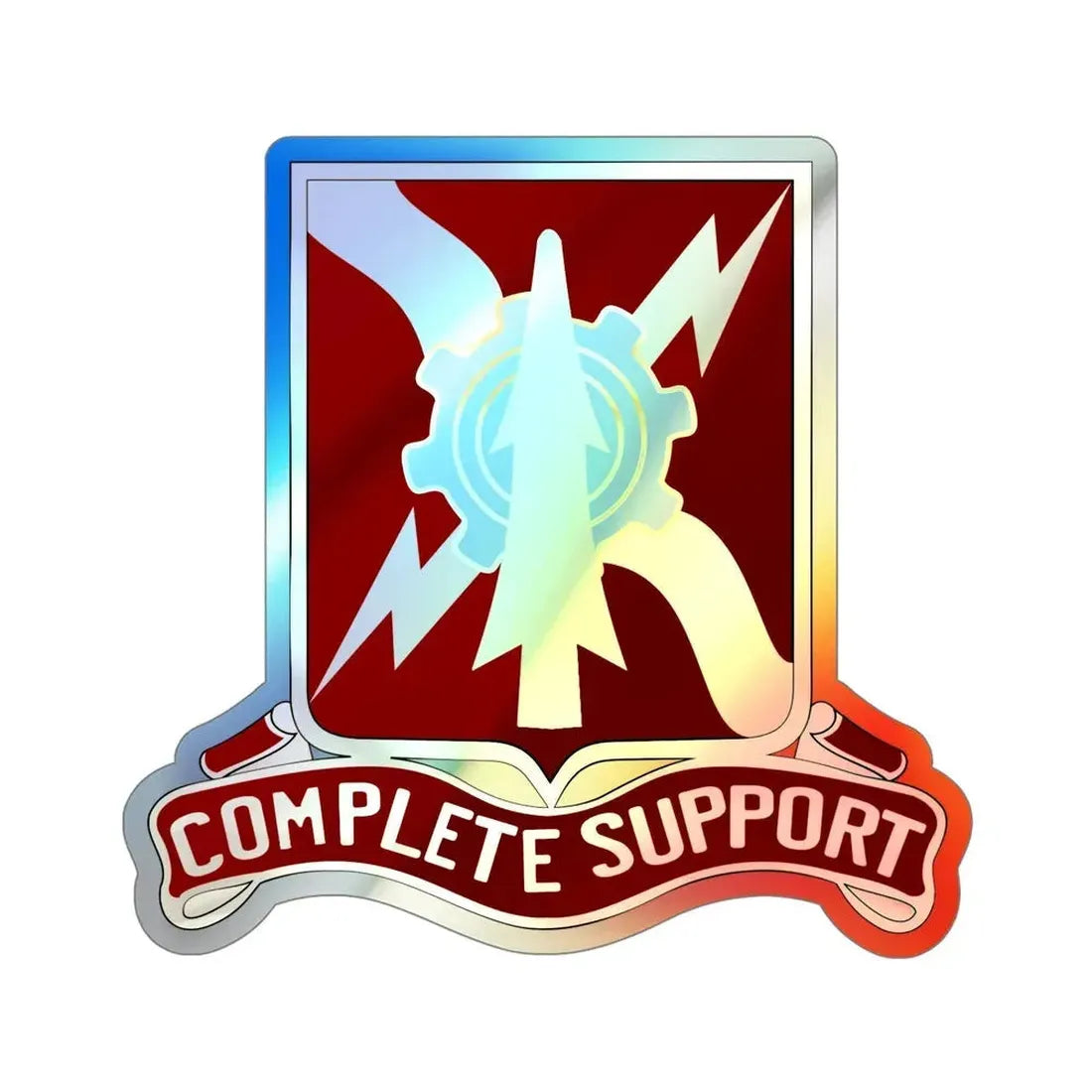 55th Support Battalion (U.S. Army) Holographic STICKER Die-Cut Vinyl Decal - The Sticker Space