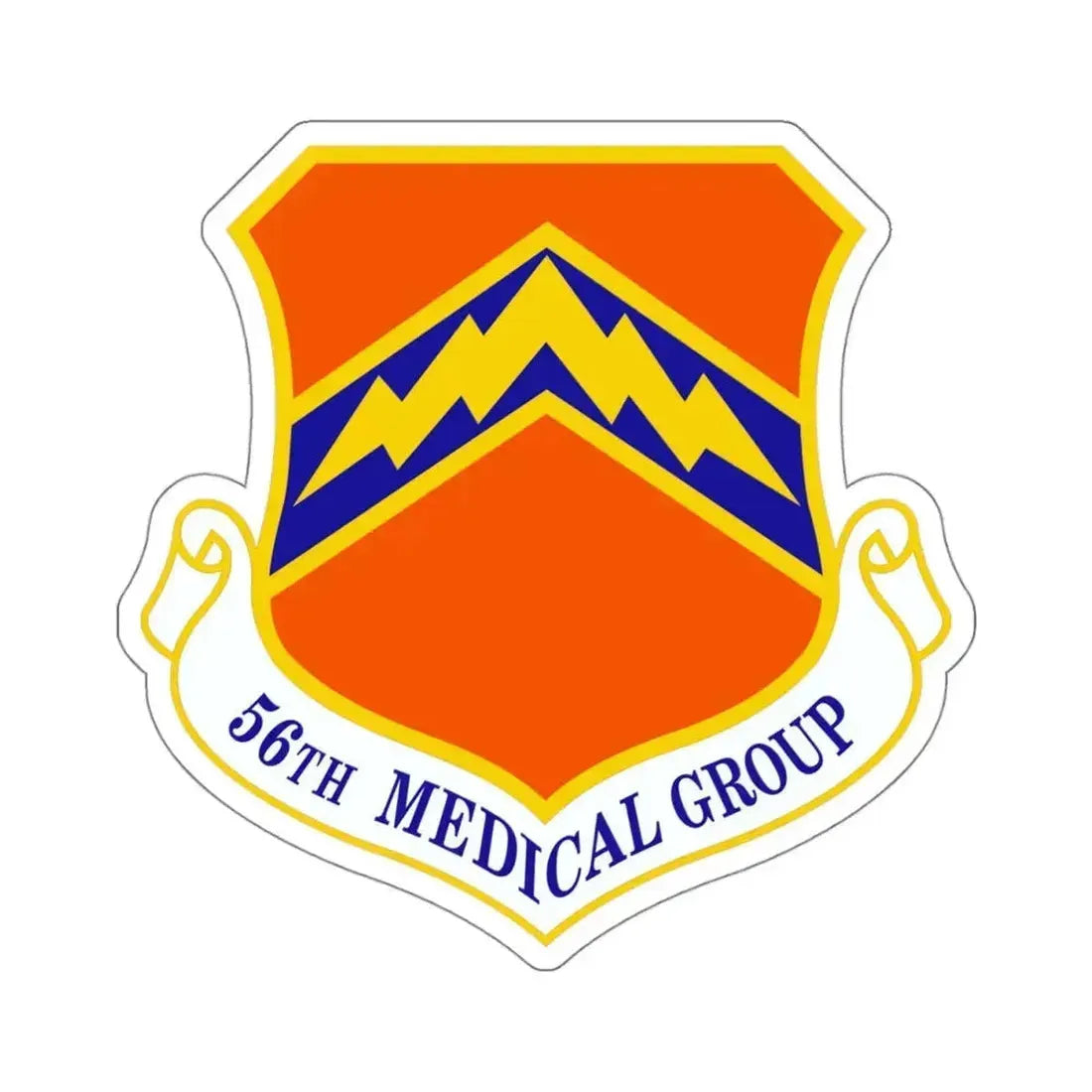 56th Medical Group (U.S. Air Force) STICKER Vinyl Kiss-Cut Decal 4 Inch White - The Sticker Space