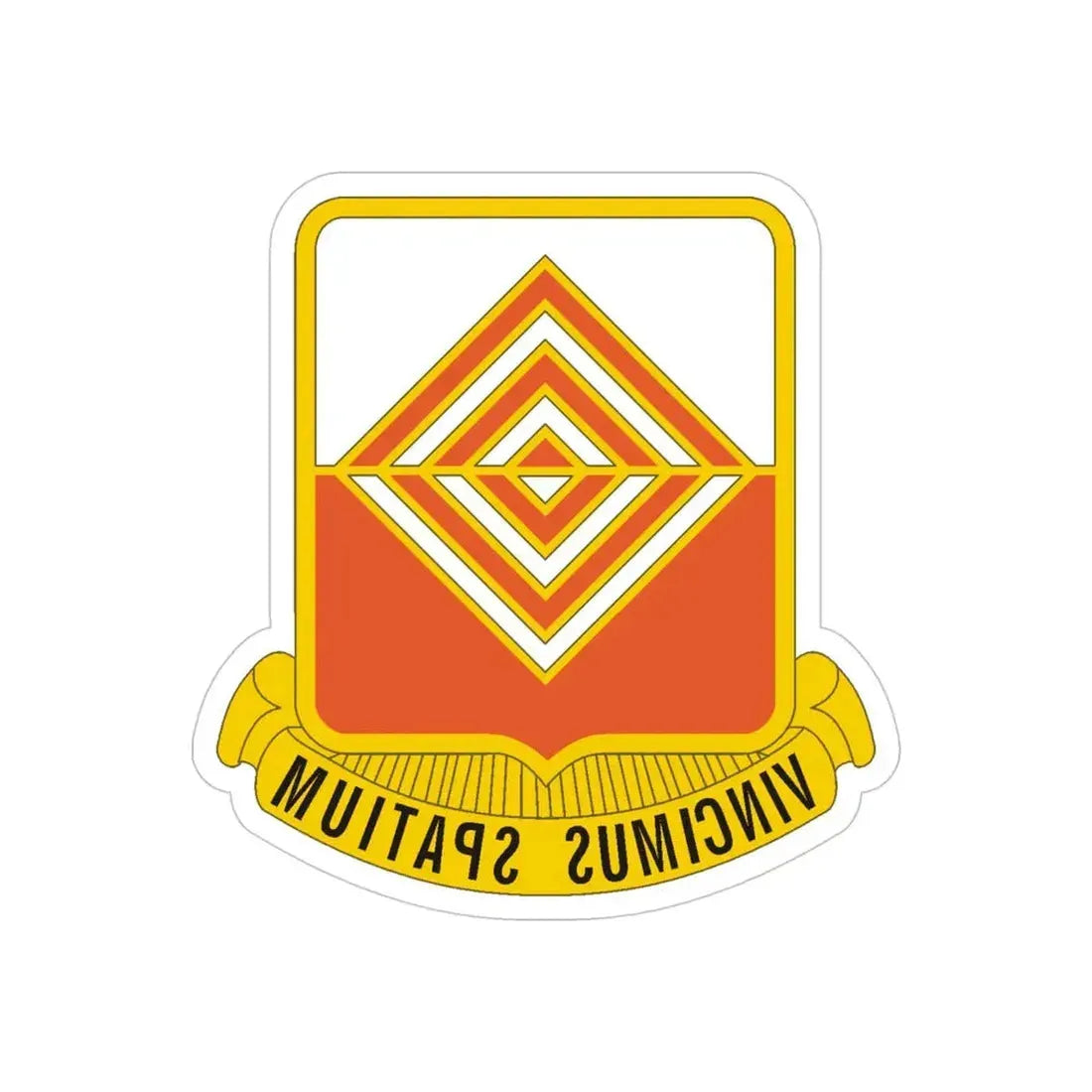 57 Signal Battalion (U.S. Army) REVERSE PRINT Transparent Die-Cut STICKER - The Sticker Space