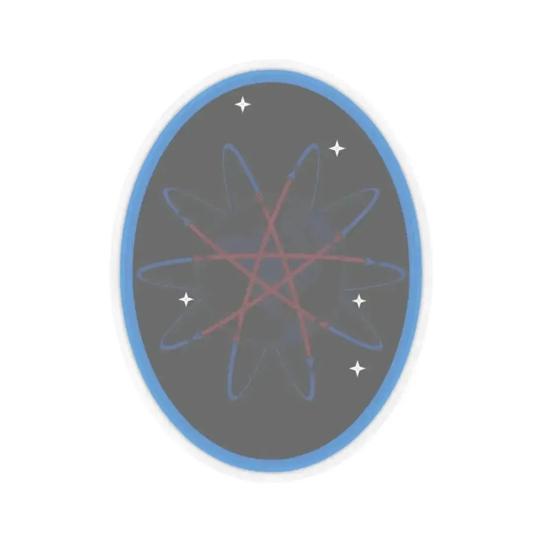 57 Space Aggressor Squadron (U.S. Space Force) STICKER Vinyl Kiss-Cut Decal 3 Inch Transparent - The Sticker Space