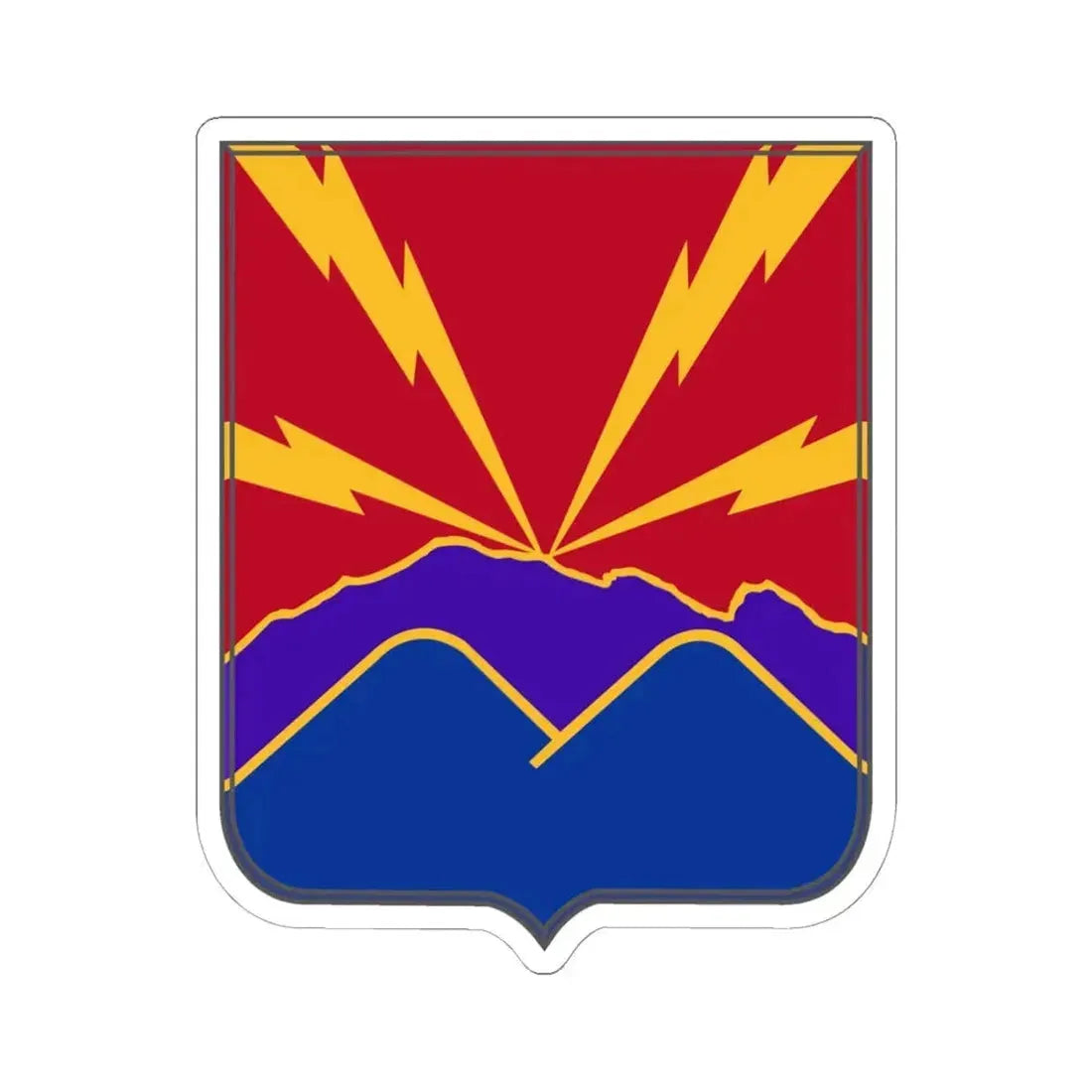593rd Field Artillery Battalion v2 (U.S. Army) STICKER Vinyl Kiss-Cut Decal 6 Inch White - The Sticker Space