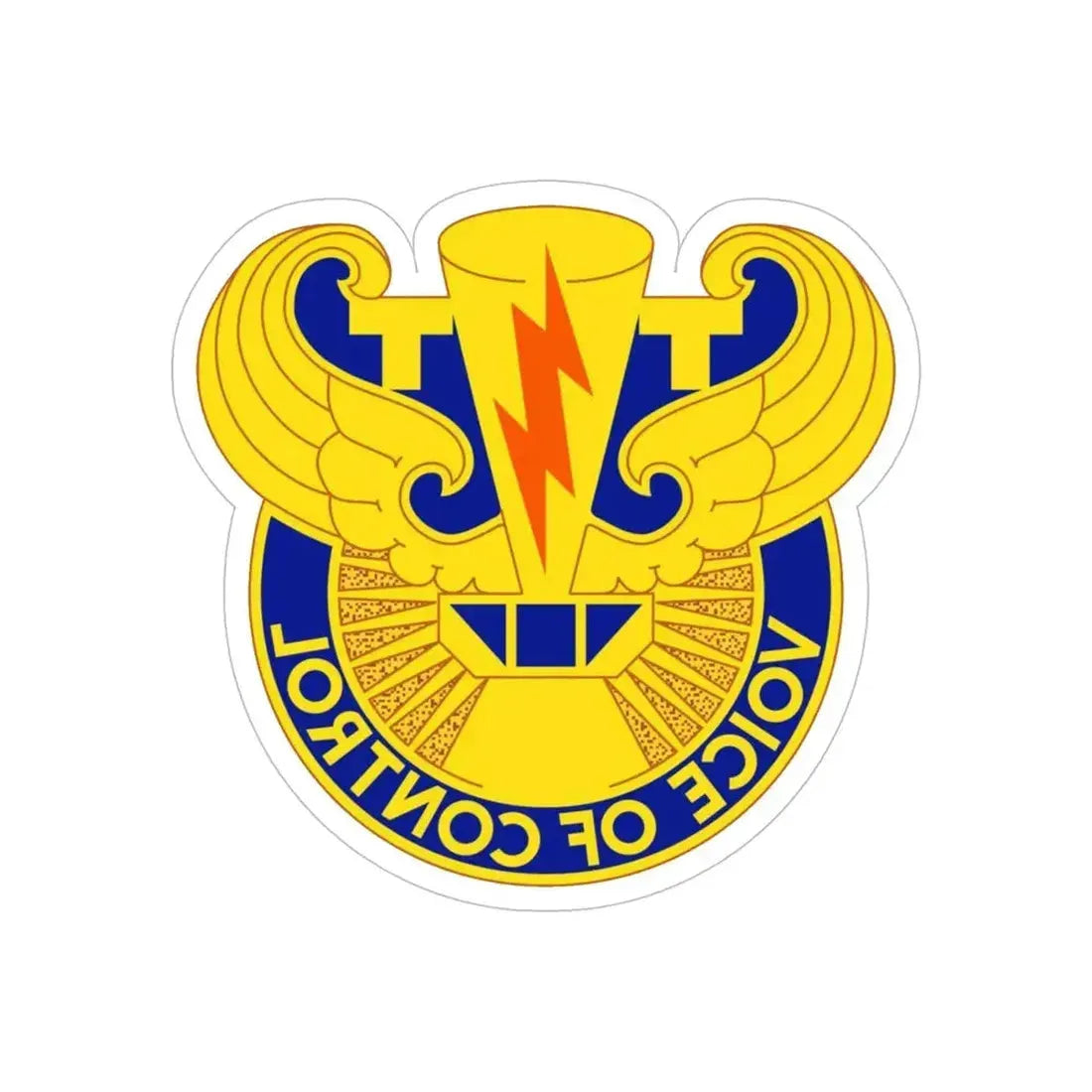 59th Air Traffic Control Battalion (U.S. Army) REVERSE PRINT Transparent Die-Cut STICKER - The Sticker Space