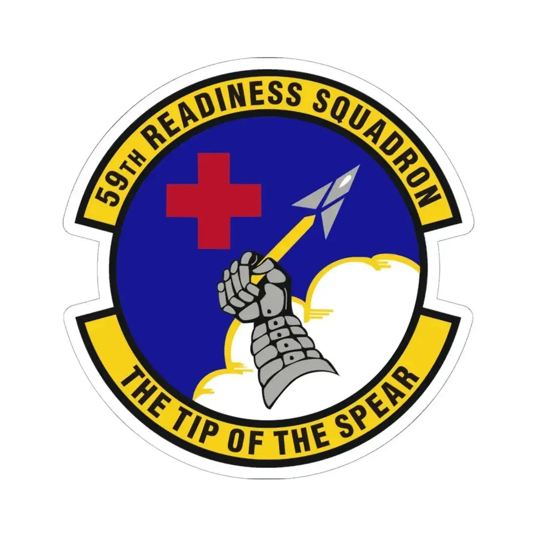 59th Readiness Squadron (U.S. Air Force) STICKER Vinyl Kiss-Cut Decal 6 Inch White - The Sticker Space