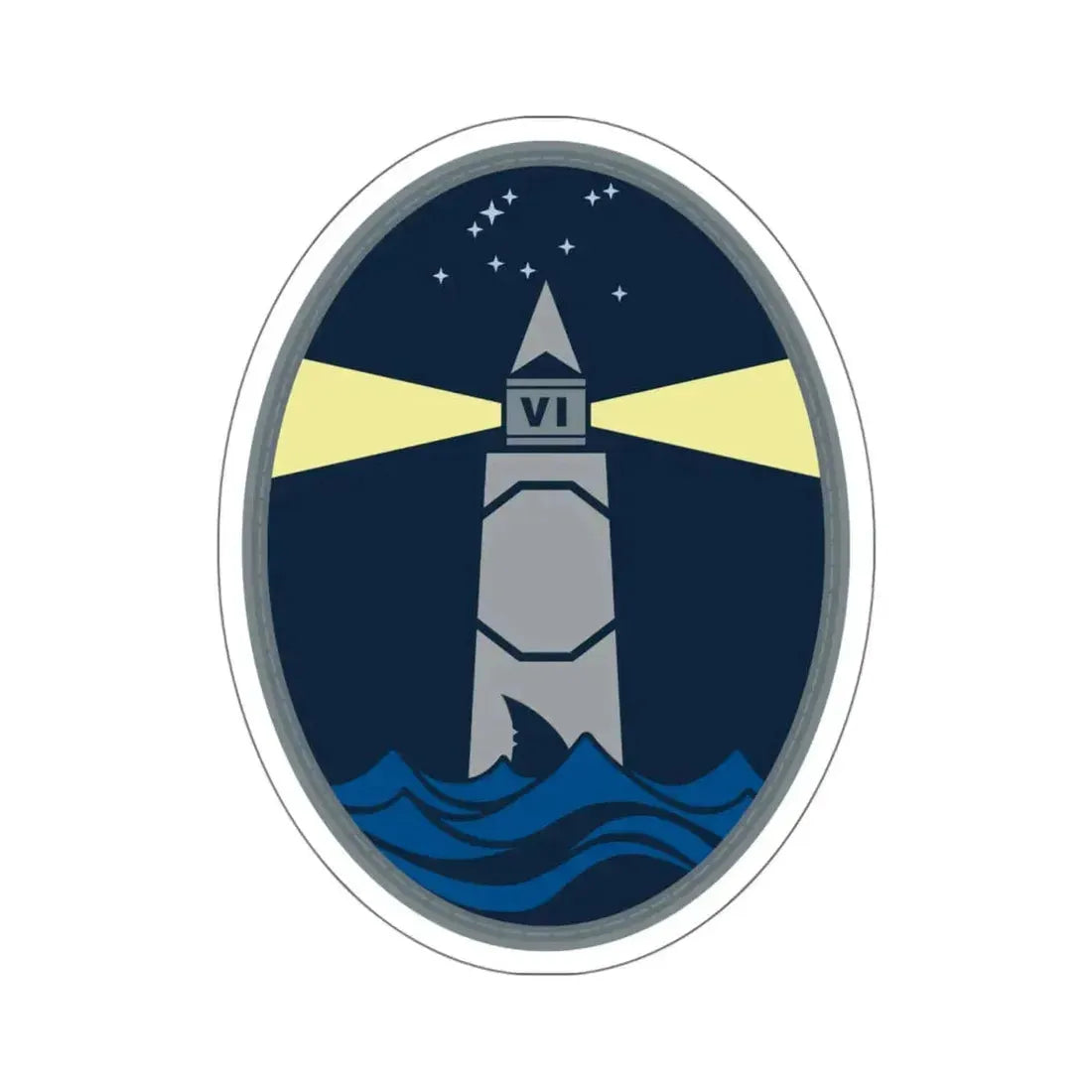 6 Space Warning Squadron (U.S. Space Force) STICKER Vinyl Kiss-Cut Decal 6 Inch White - The Sticker Space