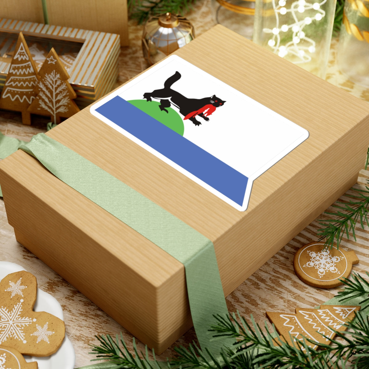 Flag of Irkutsk Irkutsk oblast (Russia) STICKER Vinyl Kiss-Cut Decal