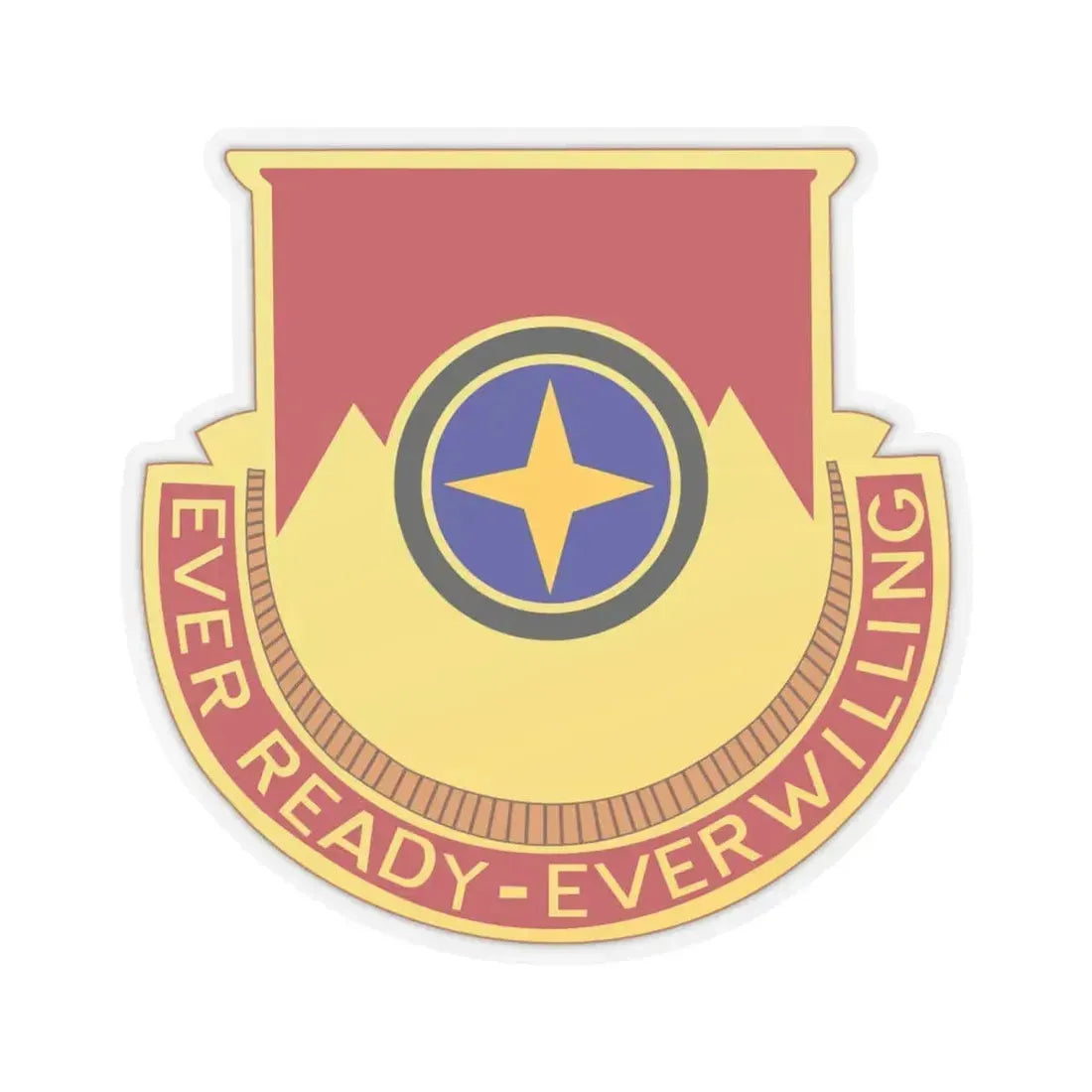 607th Armored Field Artillery Battalion (U.S. Army) STICKER Vinyl Kiss-Cut Decal 6 Inch Transparent - The Sticker Space