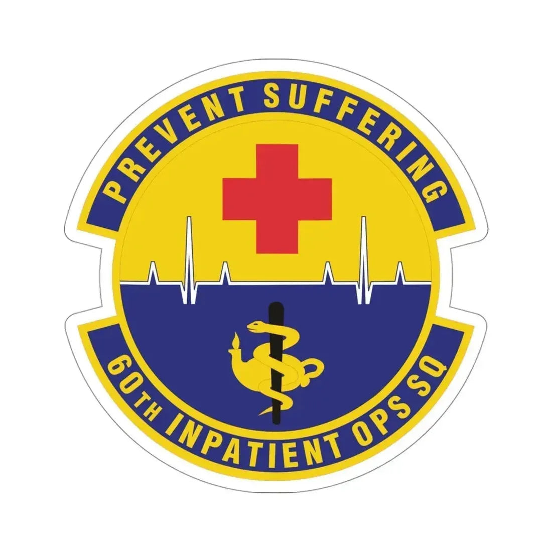 60th Inpatient Operations Squadron (U.S. Air Force) STICKER Vinyl Die-Cut Decal - The Sticker Space
