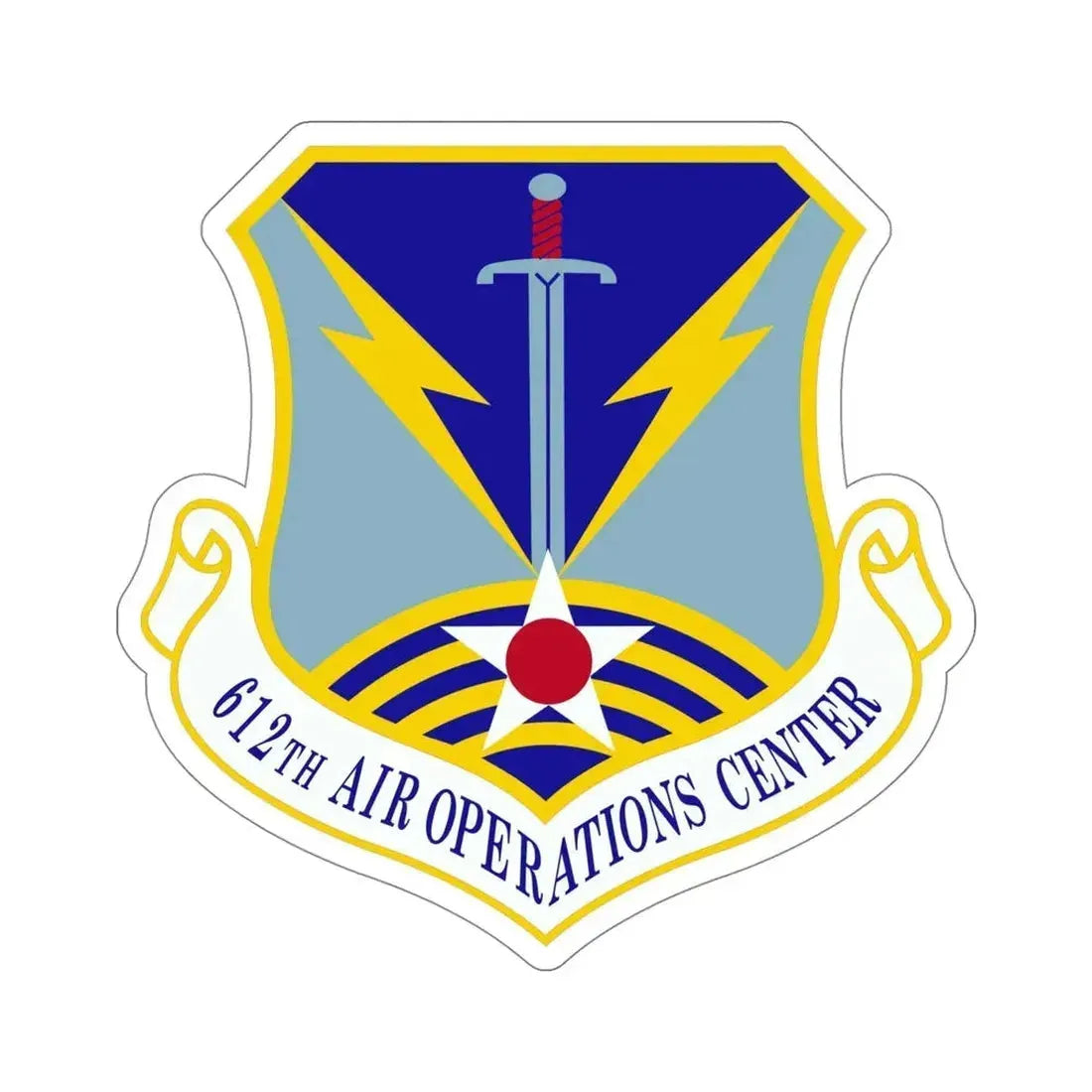 612 Air Operations Center ACC (U.S. Air Force) STICKER Vinyl Die-Cut Decal - The Sticker Space
