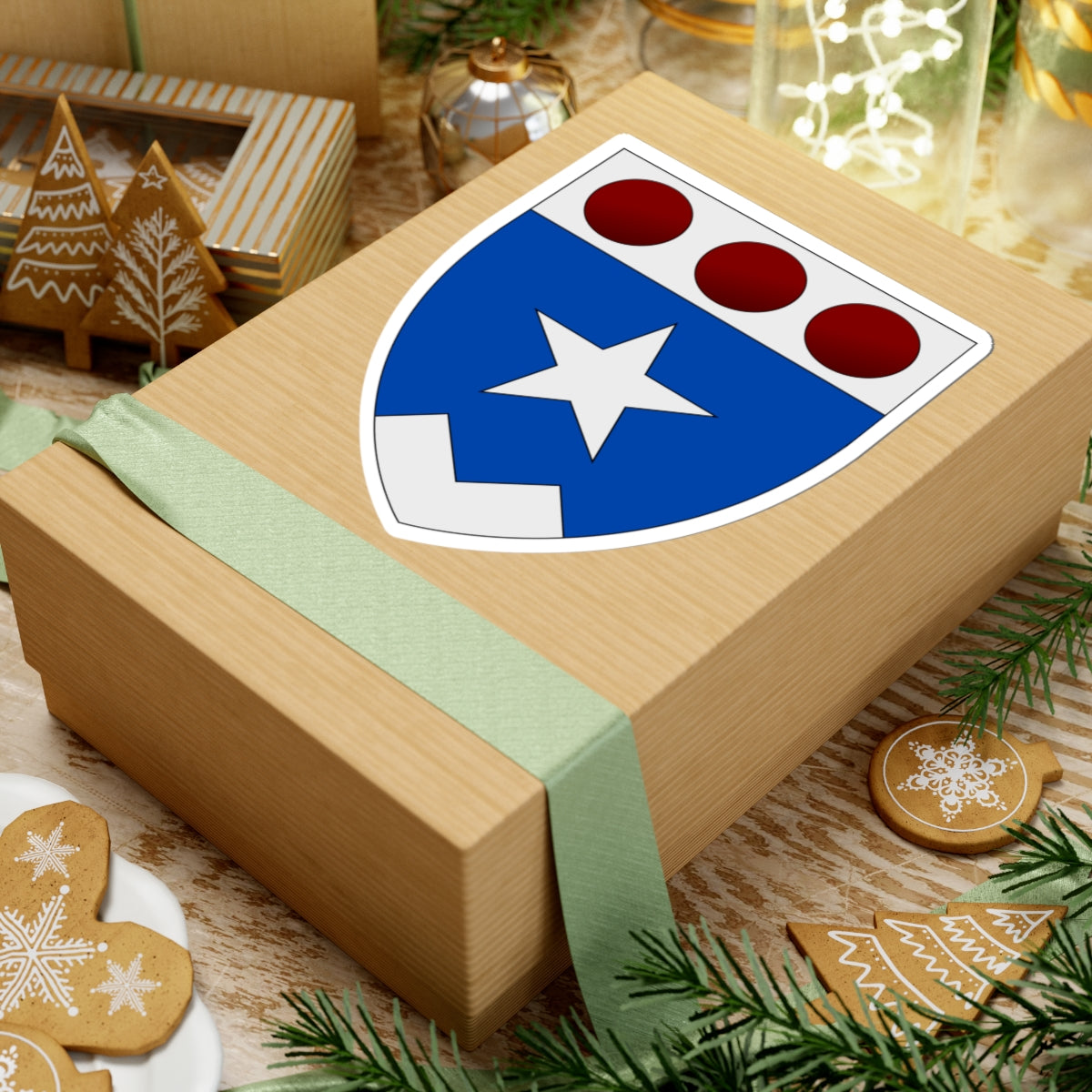 Arktisk Kommandos (Denmark) (Coat of Arms) STICKER Vinyl Kiss-Cut Decal