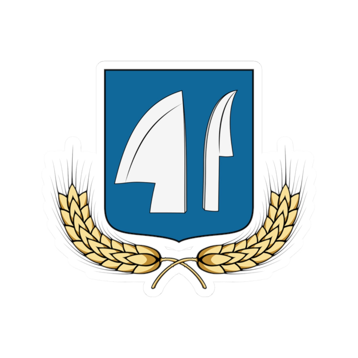 Coa Hungary Town Bedő big (Hungary) (Coat of Arms) STICKER Vinyl Kiss-Cut Decal