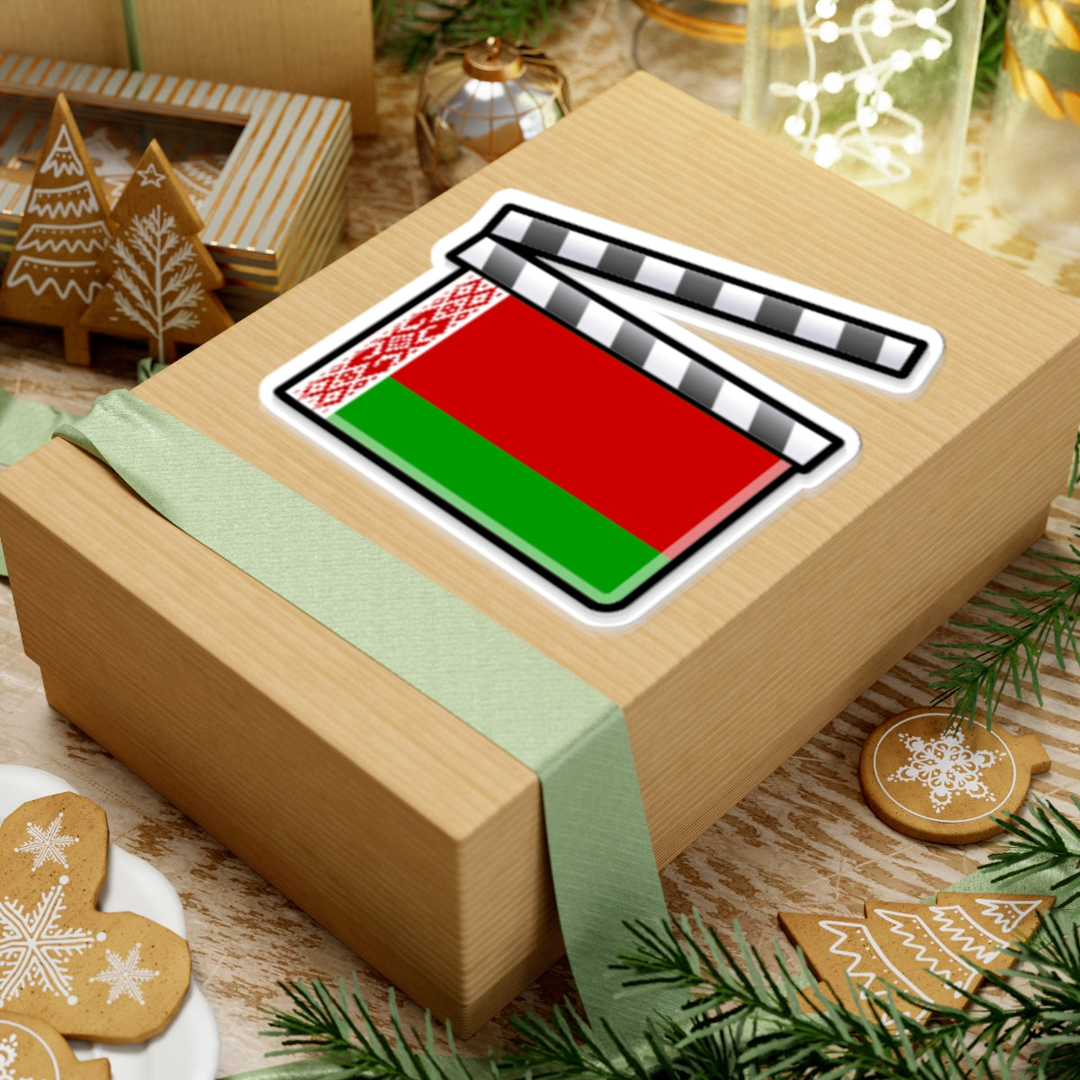 Belarus film clapperboard (Belarus) STICKER Vinyl Kiss-Cut Decal