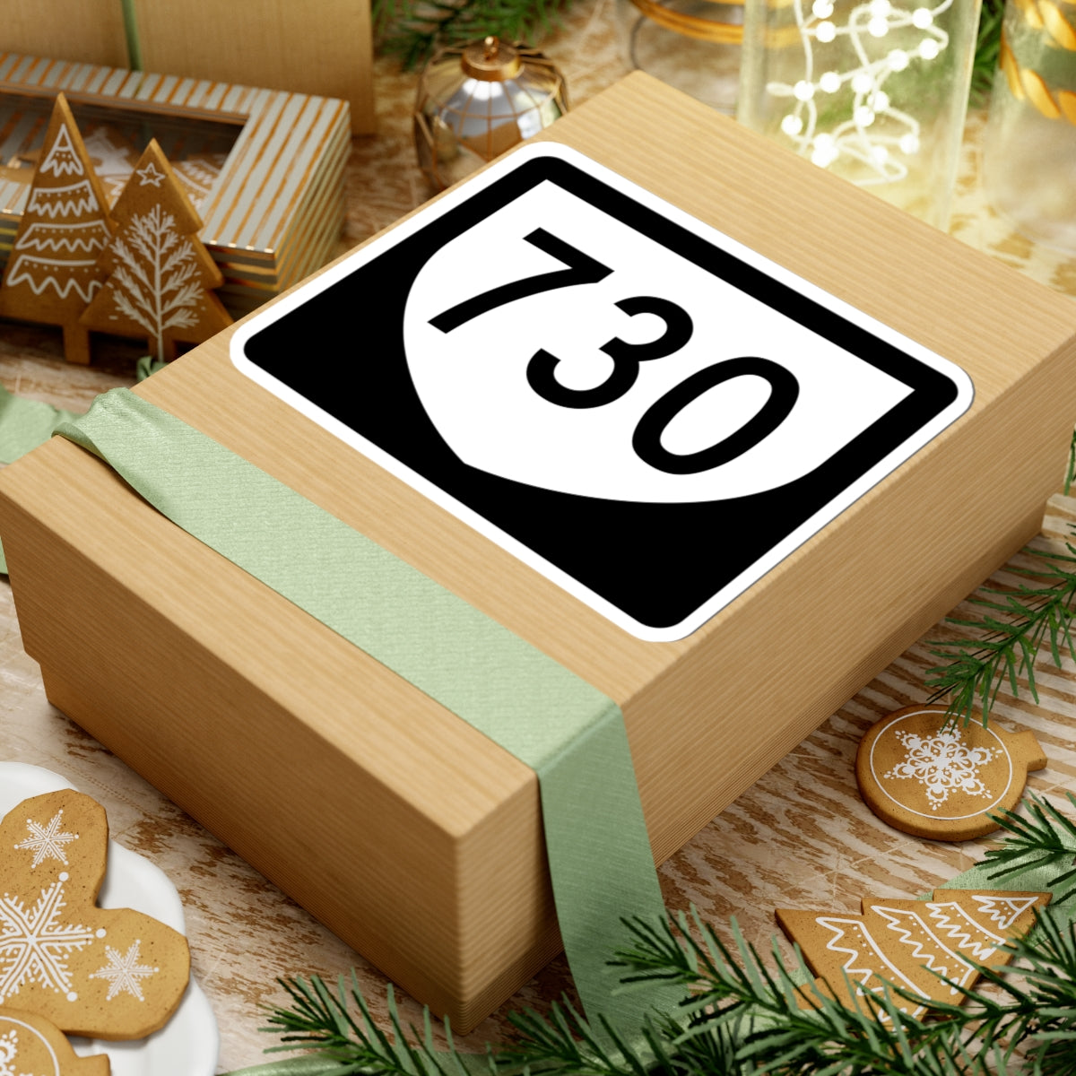 PR urban primary 730 (Puerto Rico) (Road Sign) STICKER Vinyl Kiss-Cut Decal