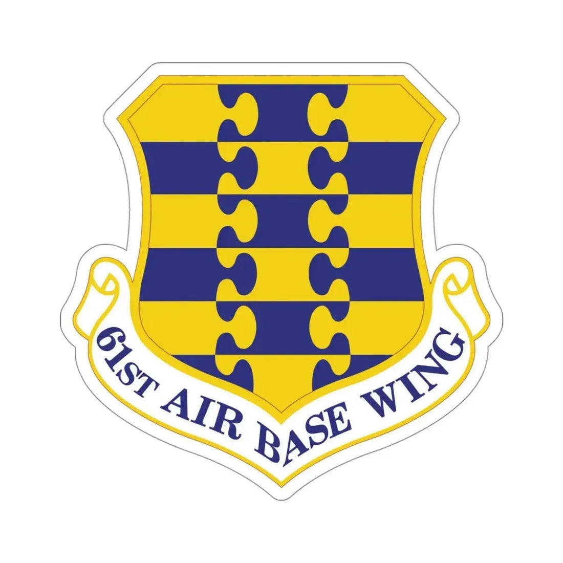 61st Air Base Wing (U.S. Air Force) STICKER Vinyl Die-Cut Decal - The Sticker Space