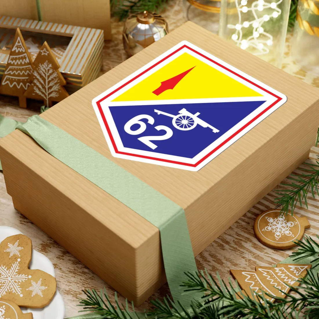 62 Reserve Artillery Regiment 2 Eastern Brigade (Ireland) (Coat of Arms) STICKER Vinyl Kiss-Cut Decal - The Sticker Space