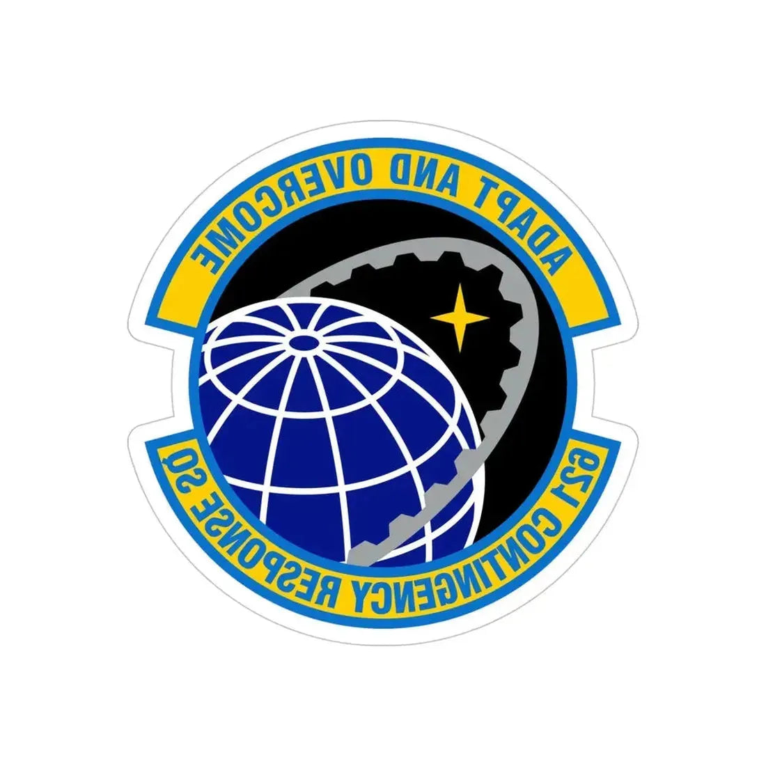 621 Contingency Response Squadron AMC (U.S. Air Force) REVERSE PRINT Transparent Die-Cut STICKER - The Sticker Space