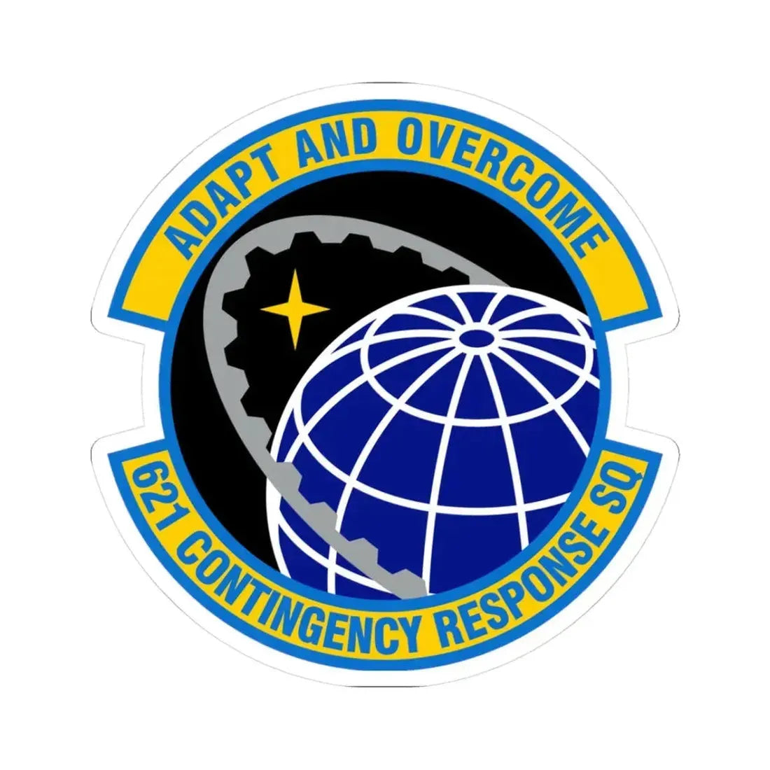 621 Contingency Response Squadron AMC (U.S. Air Force) STICKER Vinyl Kiss-Cut Decal 3 Inch White - The Sticker Space