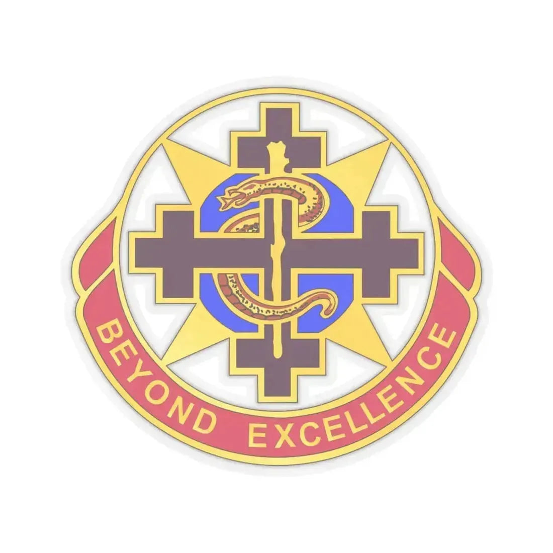 6250 US Hospital (U.S. Army) STICKER Vinyl Kiss-Cut Decal 4 Inch Transparent - The Sticker Space