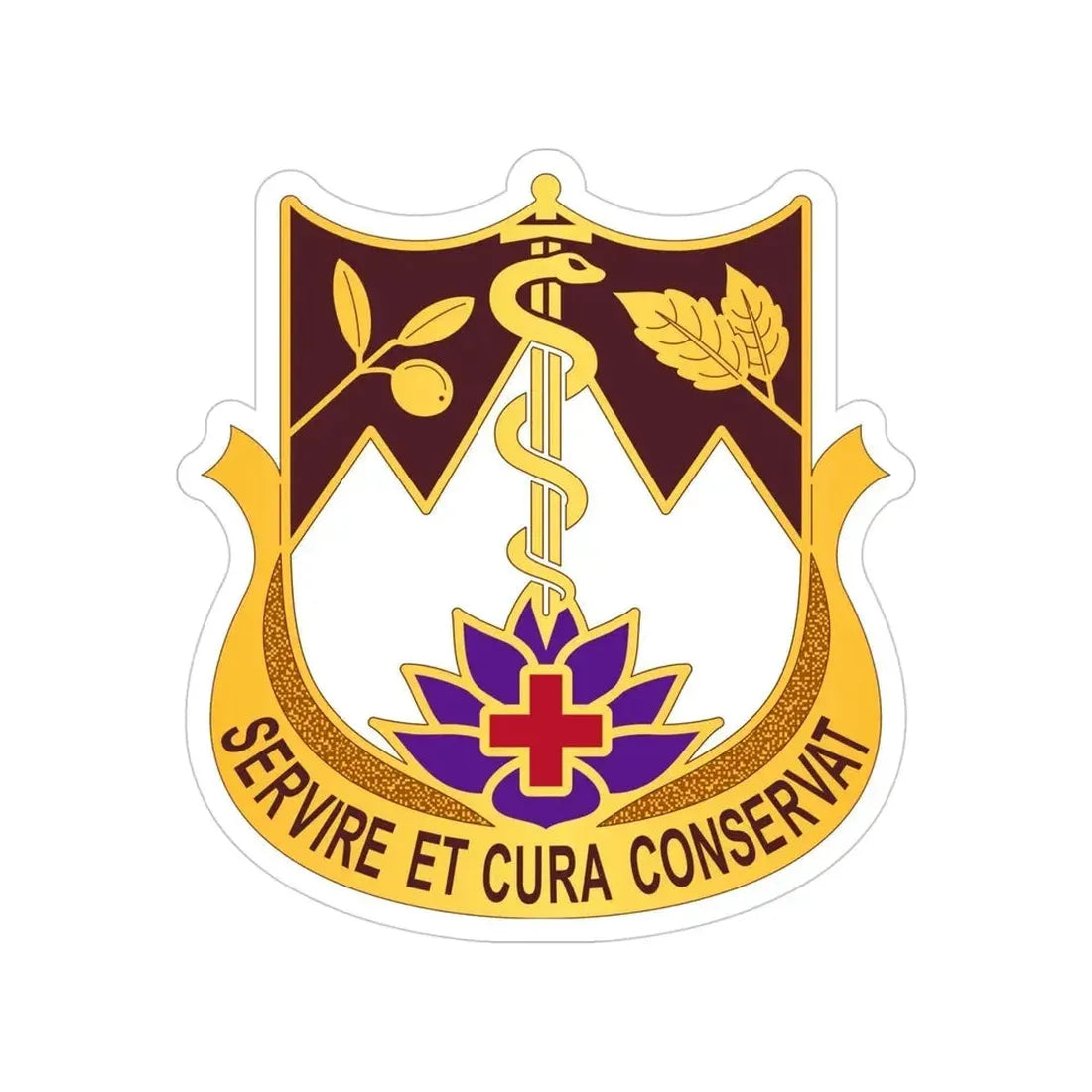 627 Hospital Center (U.S. Army) Transparent STICKER Die-Cut Vinyl Decal - The Sticker Space