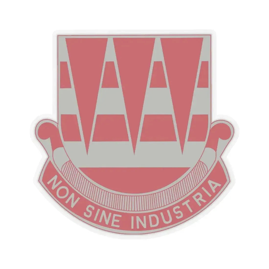 63 Engineer Battalion (U.S. Army) STICKER Vinyl Kiss-Cut Decal 4 Inch Transparent - The Sticker Space