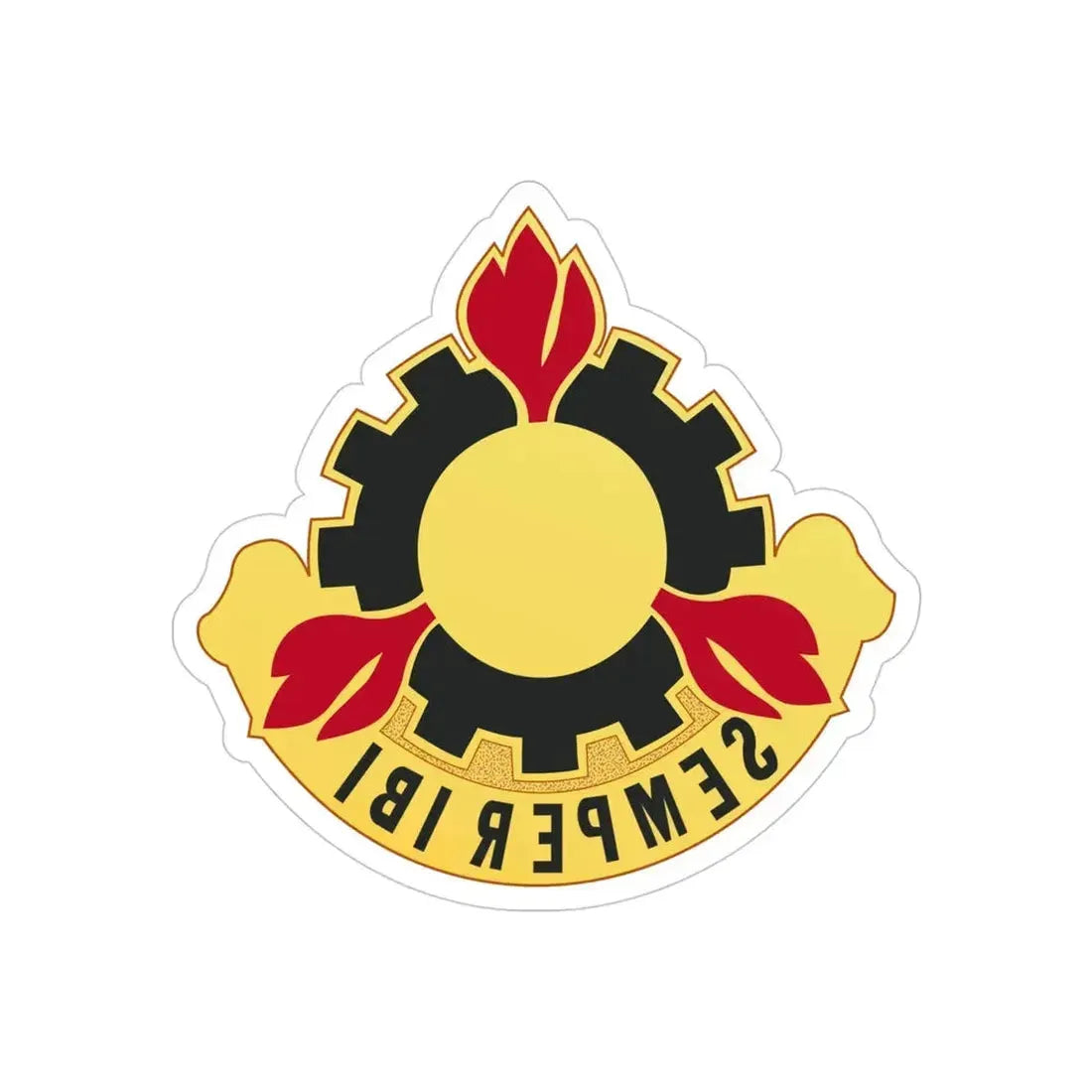 63 Maintenance Battalion (U.S. Army) REVERSE PRINT Transparent Die-Cut STICKER - The Sticker Space