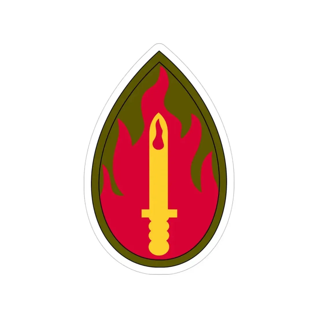 63rd Infantry Division SSI (U.S. Army) Transparent STICKER Die-Cut Vinyl Decal - The Sticker Space