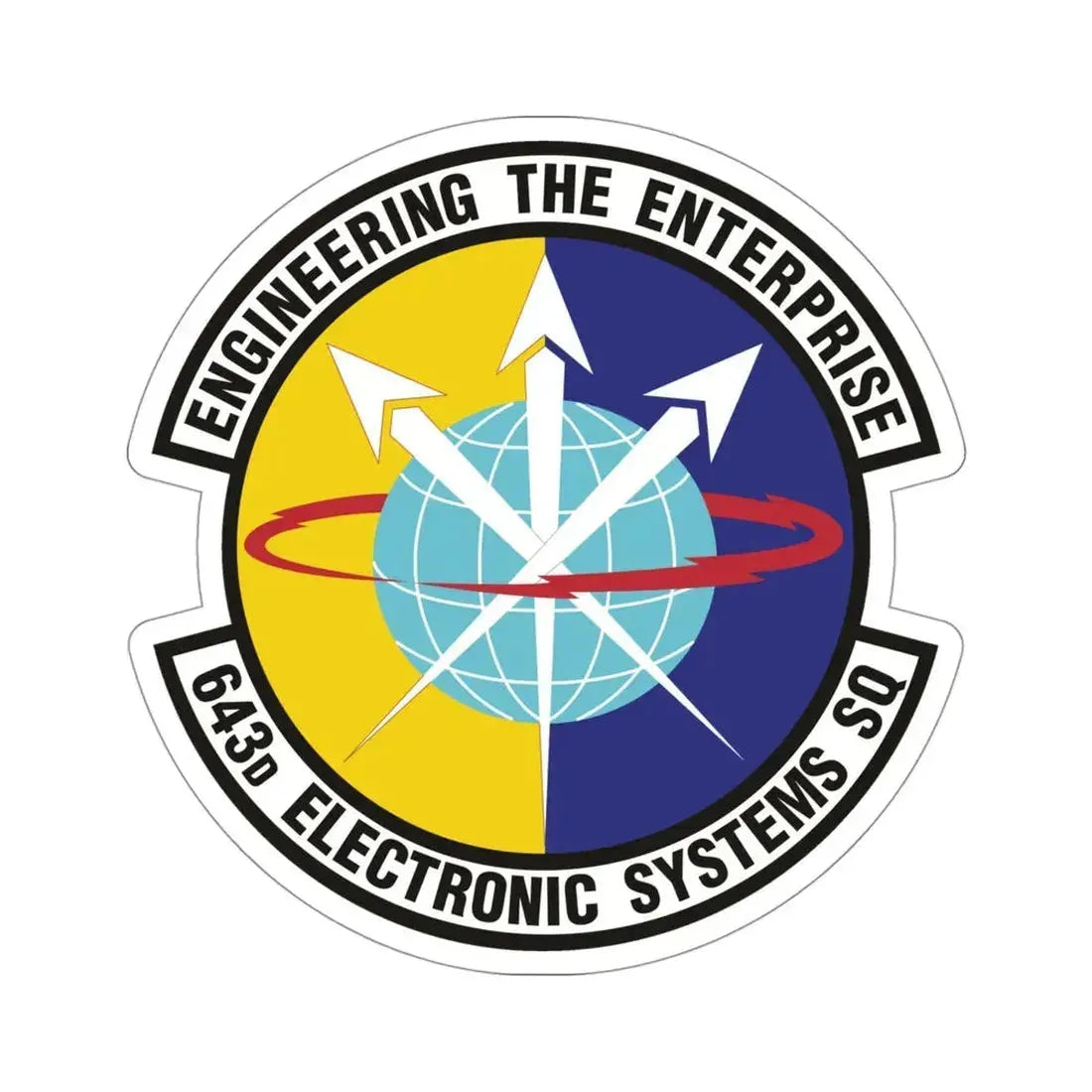 643d Electronic Systems Squadron (U.S. Air Force) STICKER Vinyl Die-Cut Decal - The Sticker Space