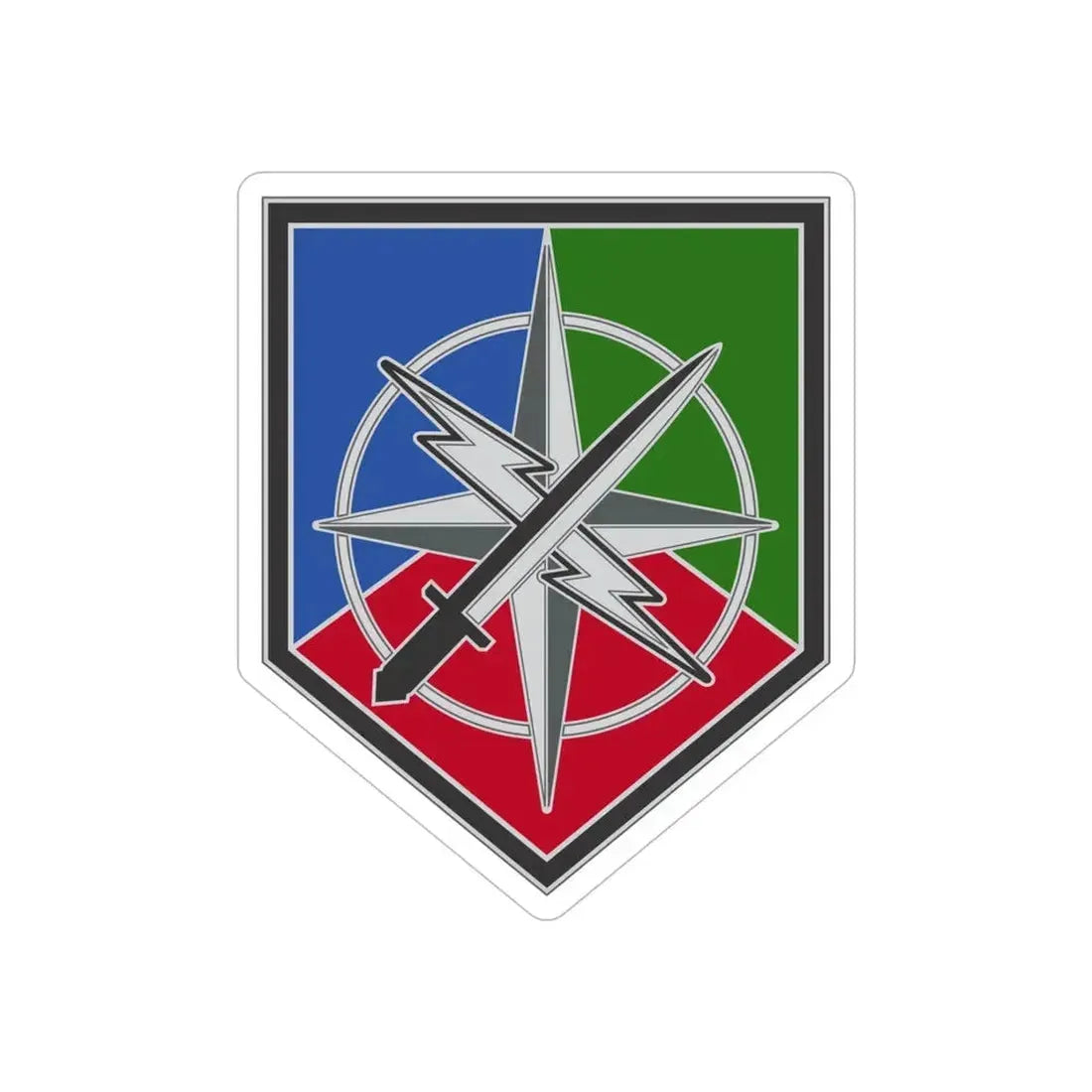 648 Maneuver Enhancement Brigade (U.S. Army) REVERSE PRINT Transparent Die-Cut STICKER - The Sticker Space