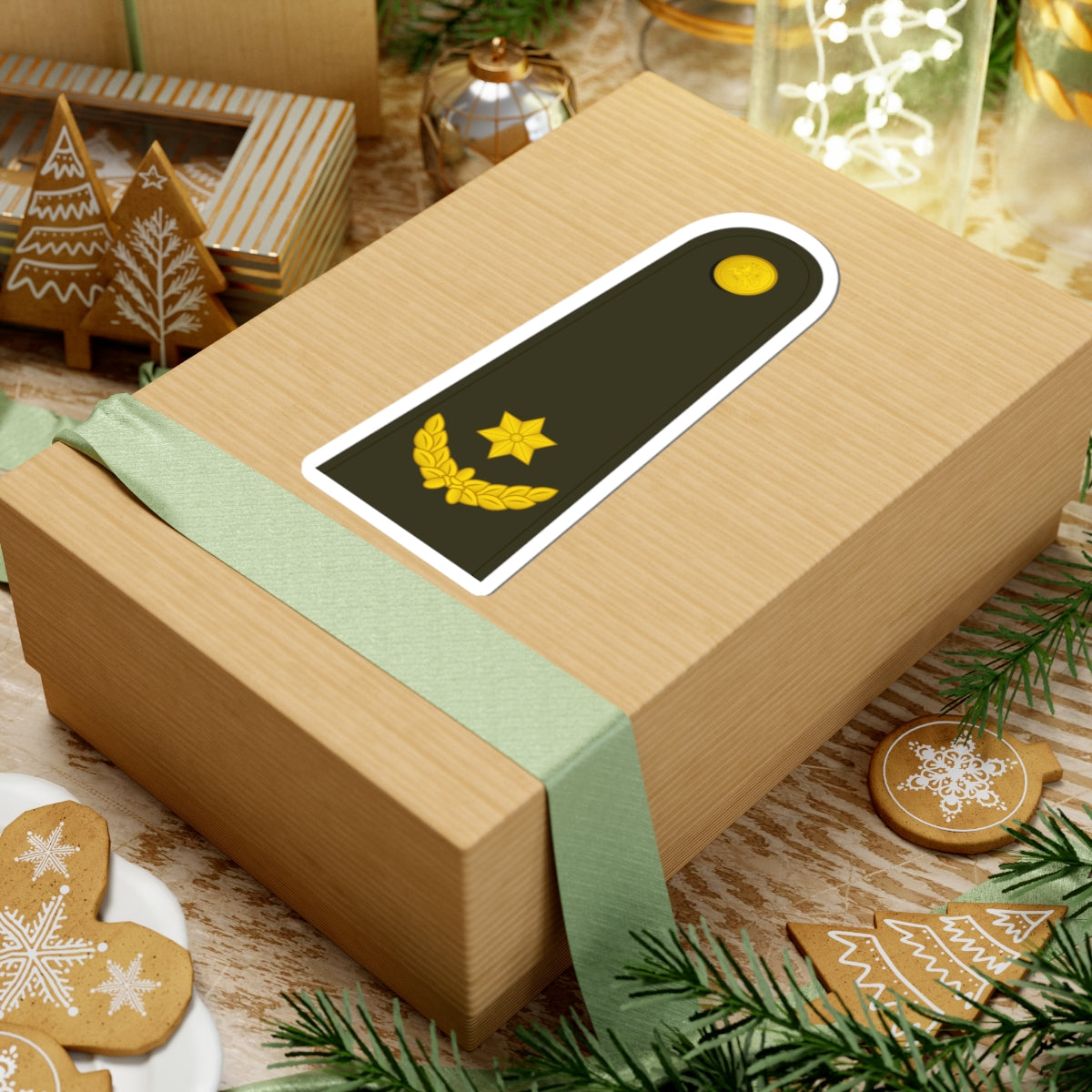 Lithuania Army OF 3 (Lithuania) (Military Rank) STICKER Vinyl Kiss-Cut Decal