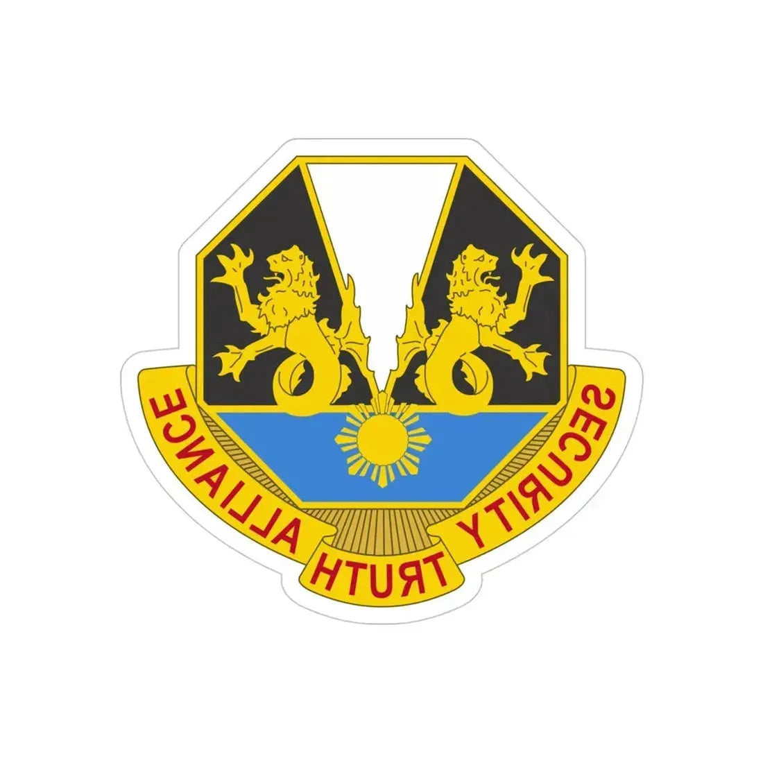 650 Military Intelligence Group 2 (U.S. Army) REVERSE PRINT Transparent Die-Cut STICKER - The Sticker Space