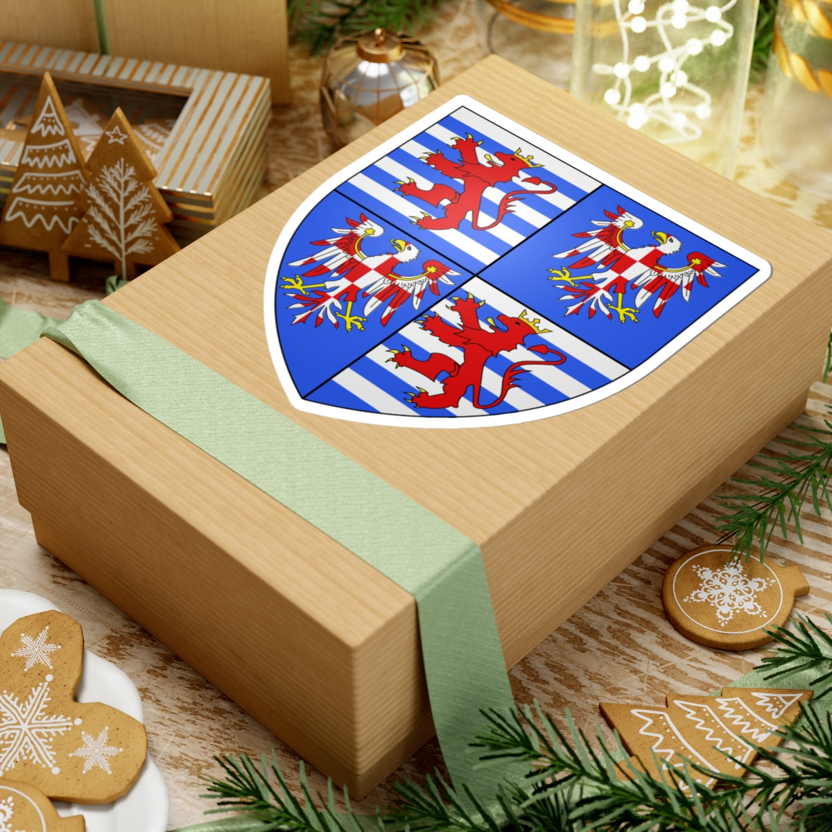 Armoiries Jean-Henri de Luxembourg (Czech Republic) (Coat of Arms) STICKER Vinyl Kiss-Cut Decal