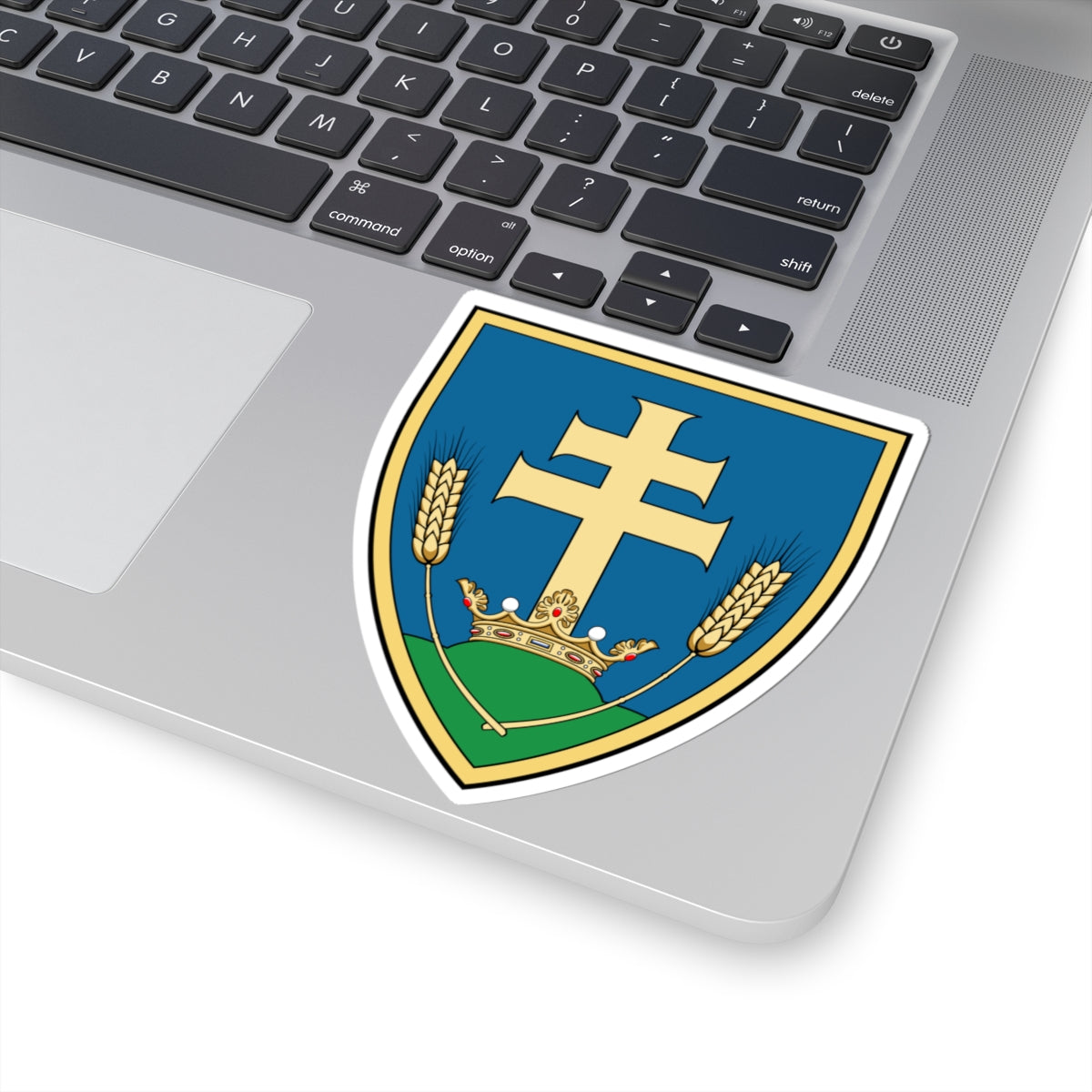 Coa Hungary Town Királyszentistván (Hungary) (Coat of Arms) STICKER Vinyl Kiss-Cut Decal