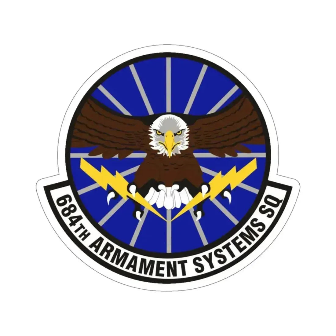 684th Armament Systems Squadron (U.S. Air Force) STICKER Vinyl Die-Cut Decal - The Sticker Space
