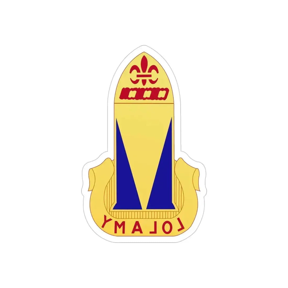 68th Air Defense Artillery Regiment (U.S. Army) REVERSE PRINT Transparent Die-Cut STICKER - The Sticker Space