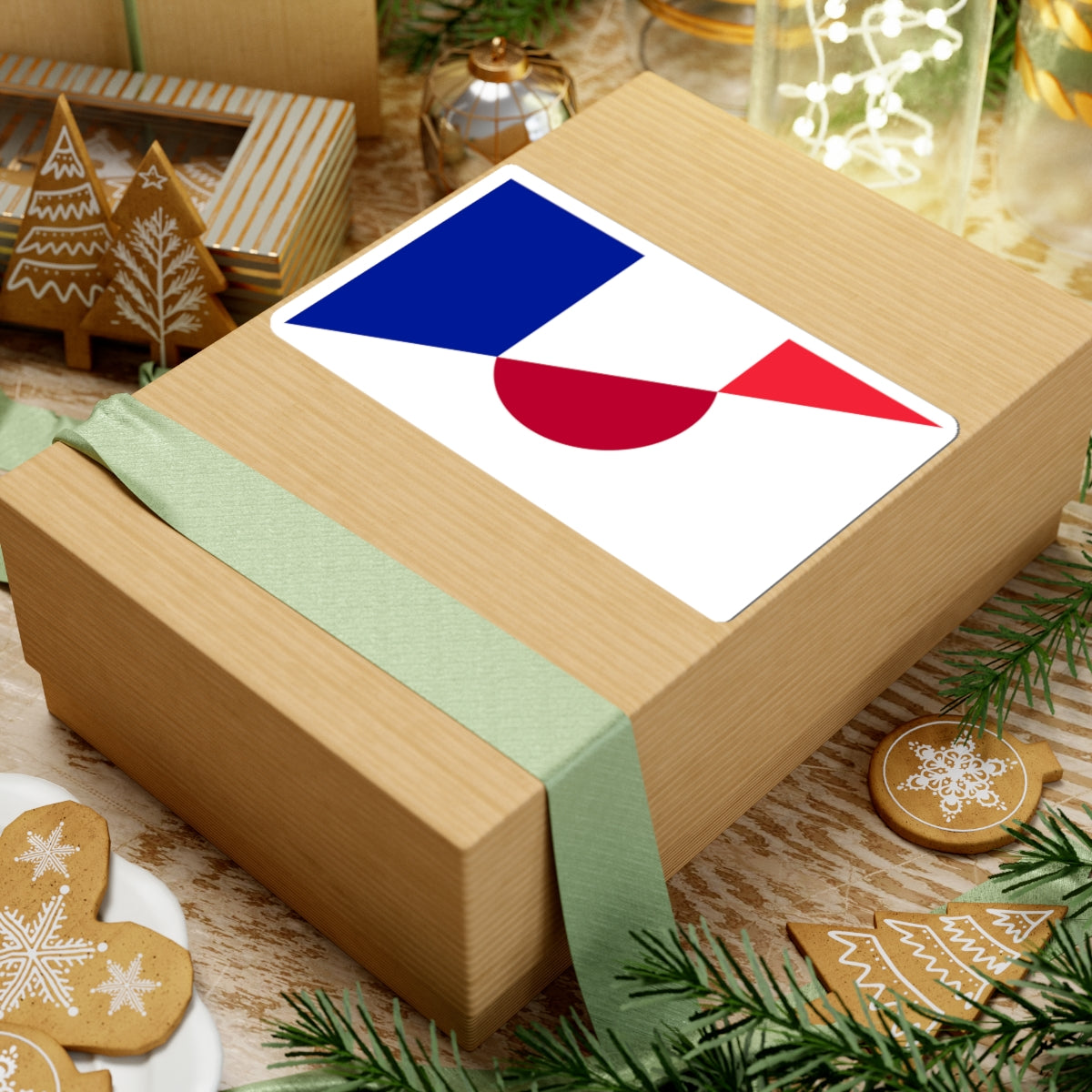 Flag of France and Japan (France) STICKER Vinyl Kiss-Cut Decal