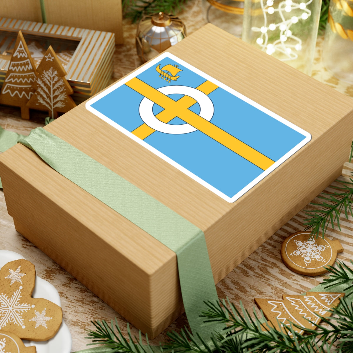 Flag of the Isle of Skye (Scotland) STICKER Vinyl Kiss-Cut Decal