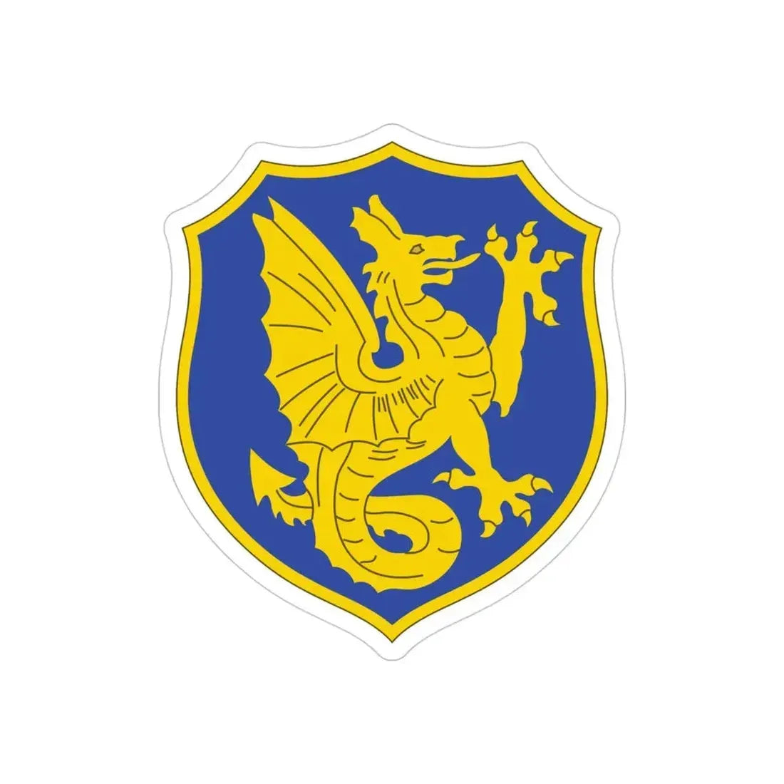 69th Infantry Regiment (U.S. Army) REVERSE PRINT Transparent Die-Cut STICKER - The Sticker Space